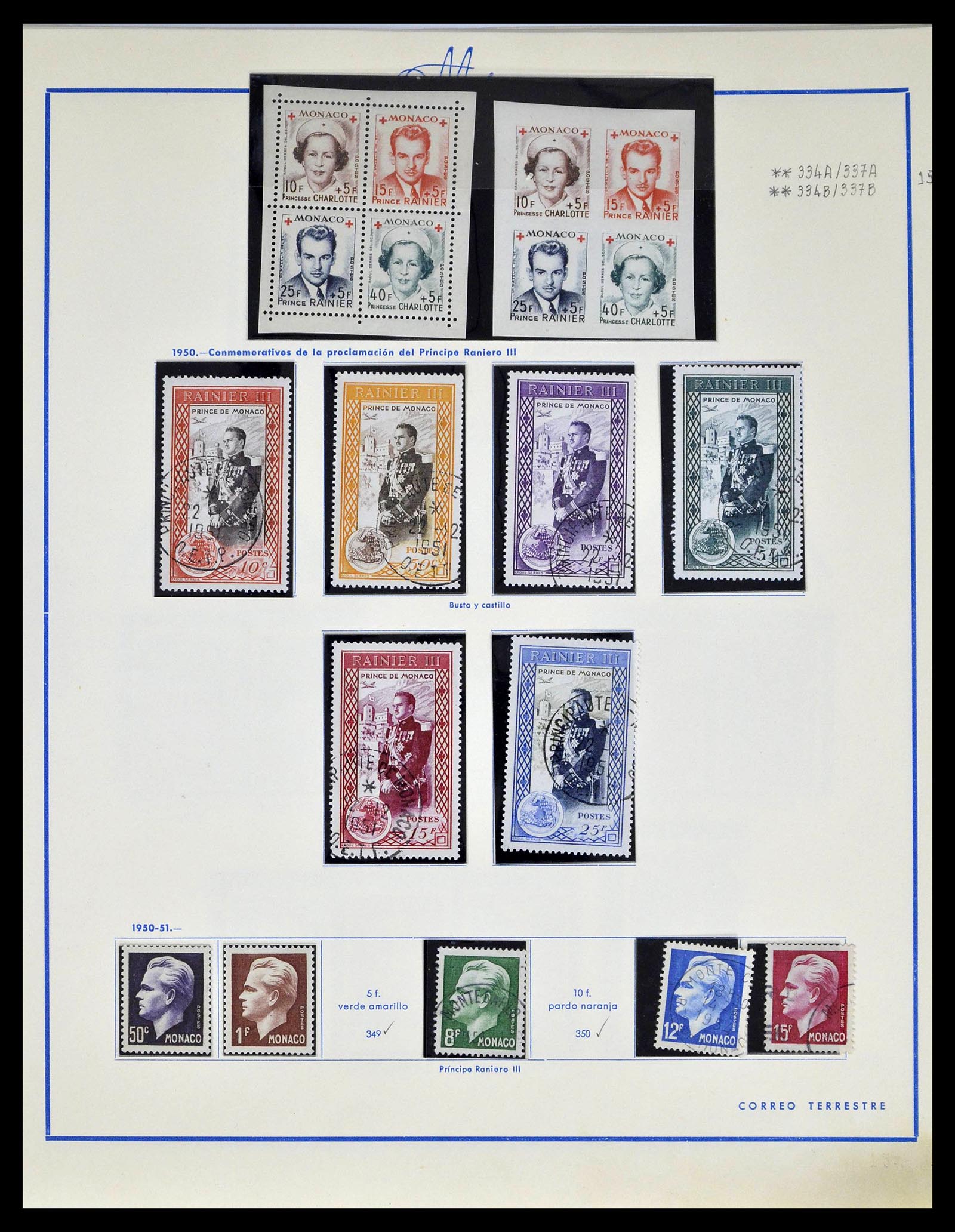 39205 0022 - Postzegelverzameling 39205 Monaco 1885-1982.