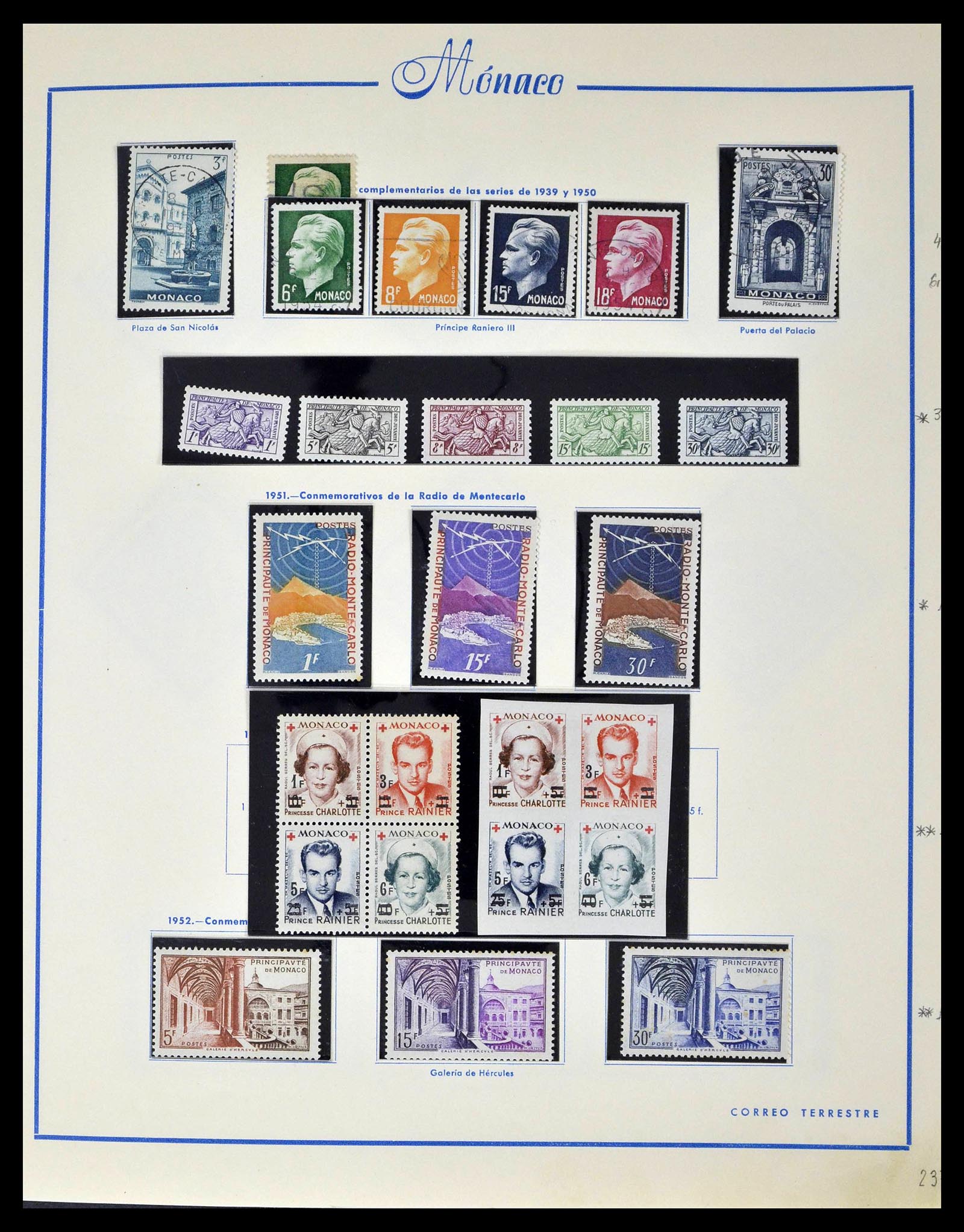 39205 0025 - Postzegelverzameling 39205 Monaco 1885-1982.