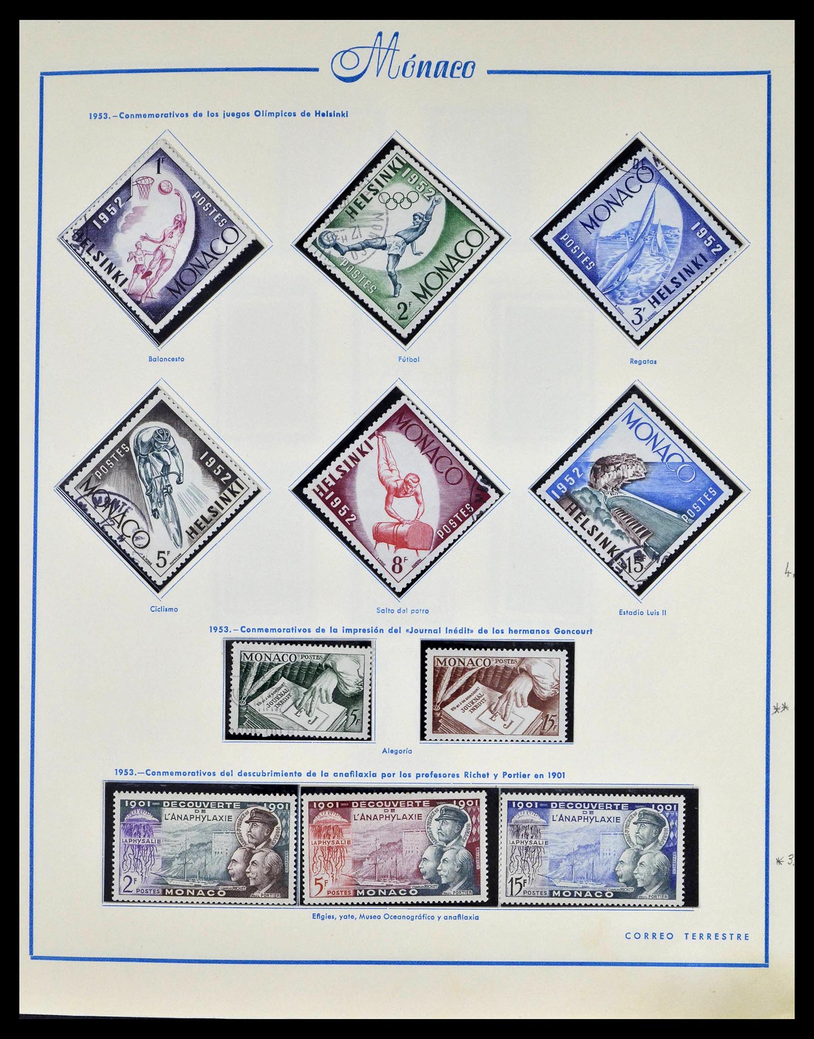 39205 0026 - Postzegelverzameling 39205 Monaco 1885-1982.