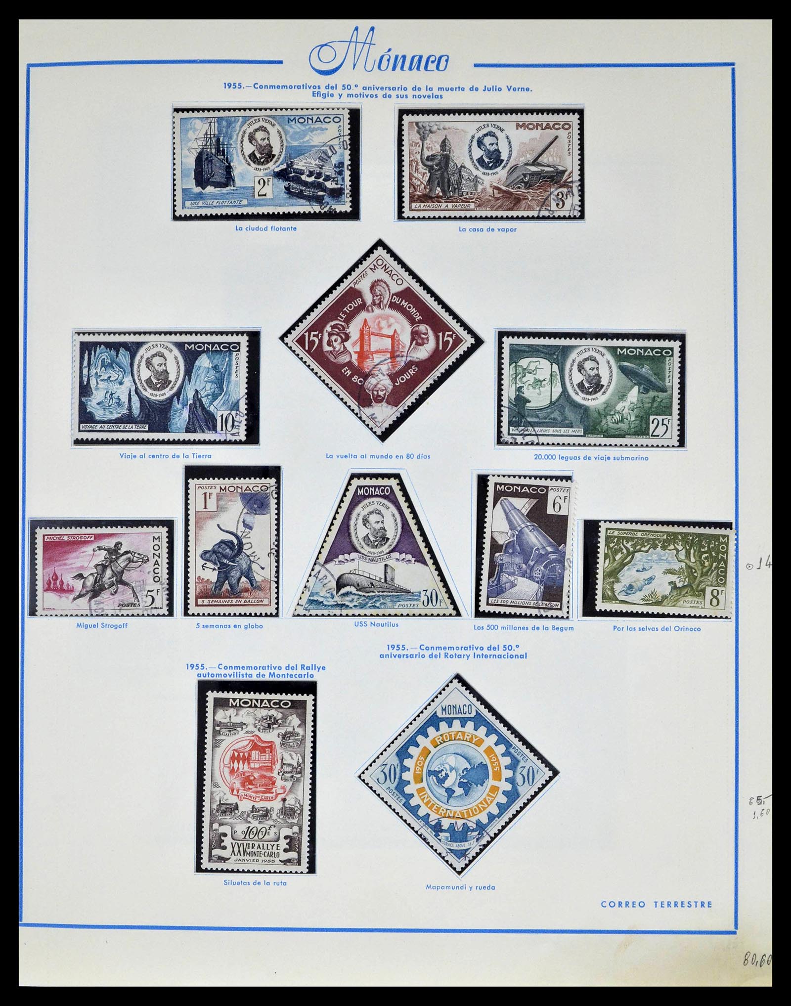 39205 0029 - Postzegelverzameling 39205 Monaco 1885-1982.