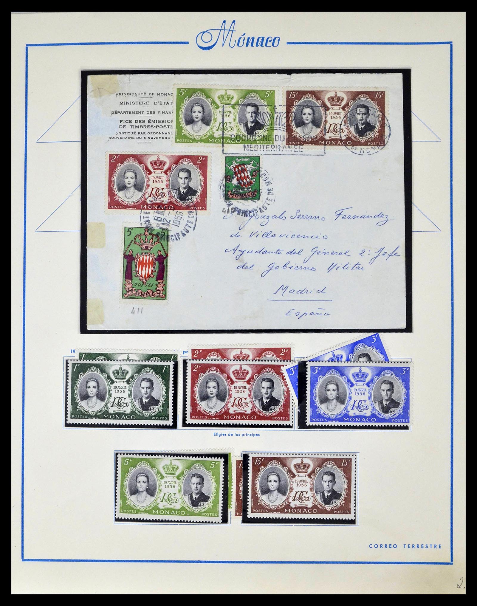 39205 0035 - Postzegelverzameling 39205 Monaco 1885-1982.