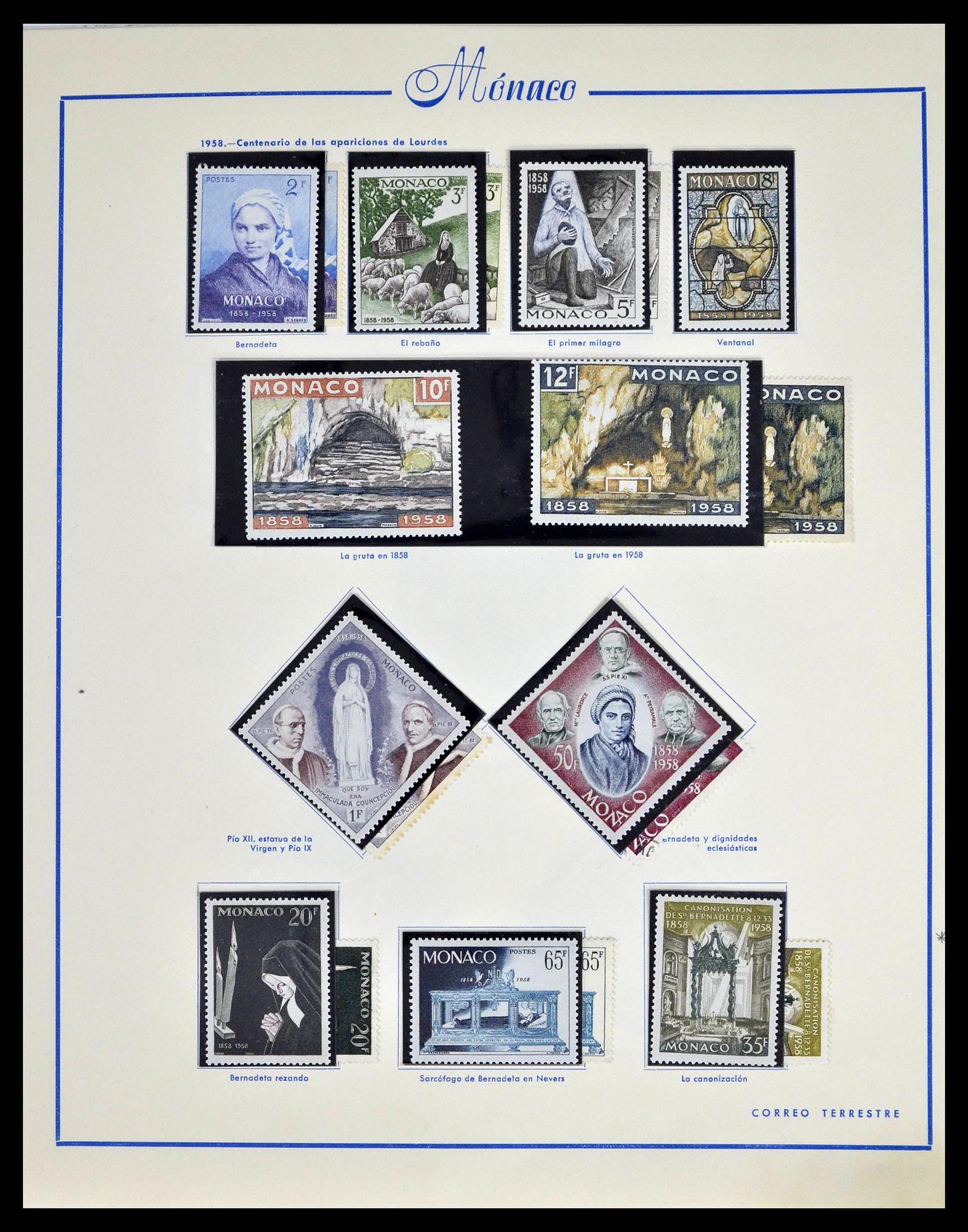 39205 0037 - Postzegelverzameling 39205 Monaco 1885-1982.