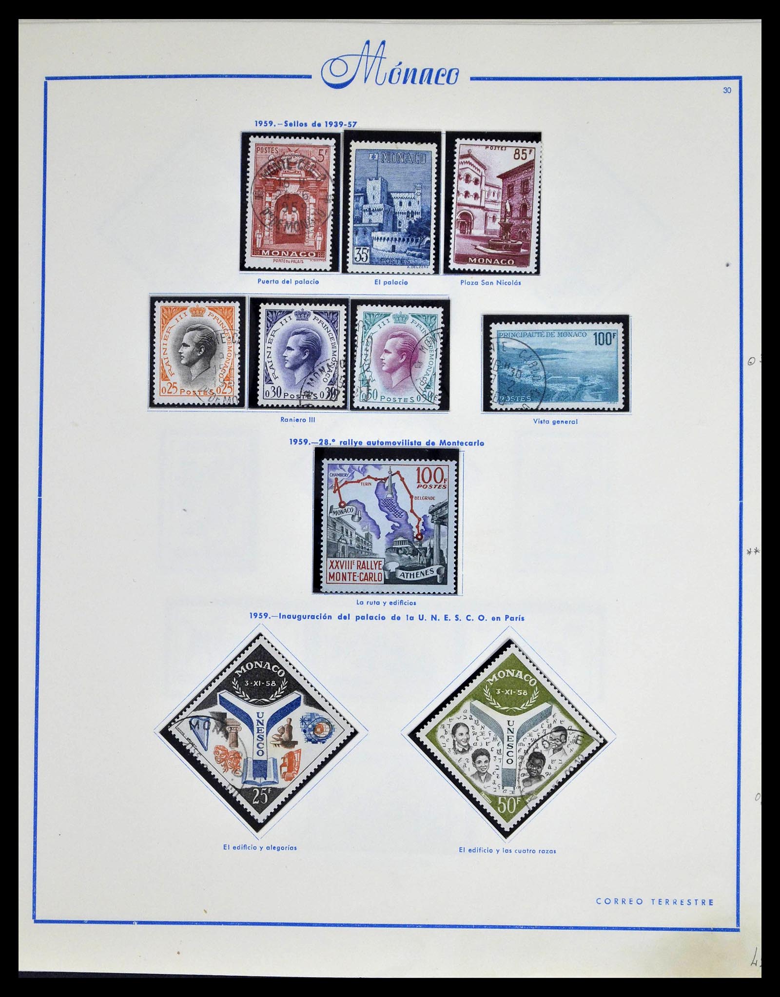 39205 0038 - Postzegelverzameling 39205 Monaco 1885-1982.