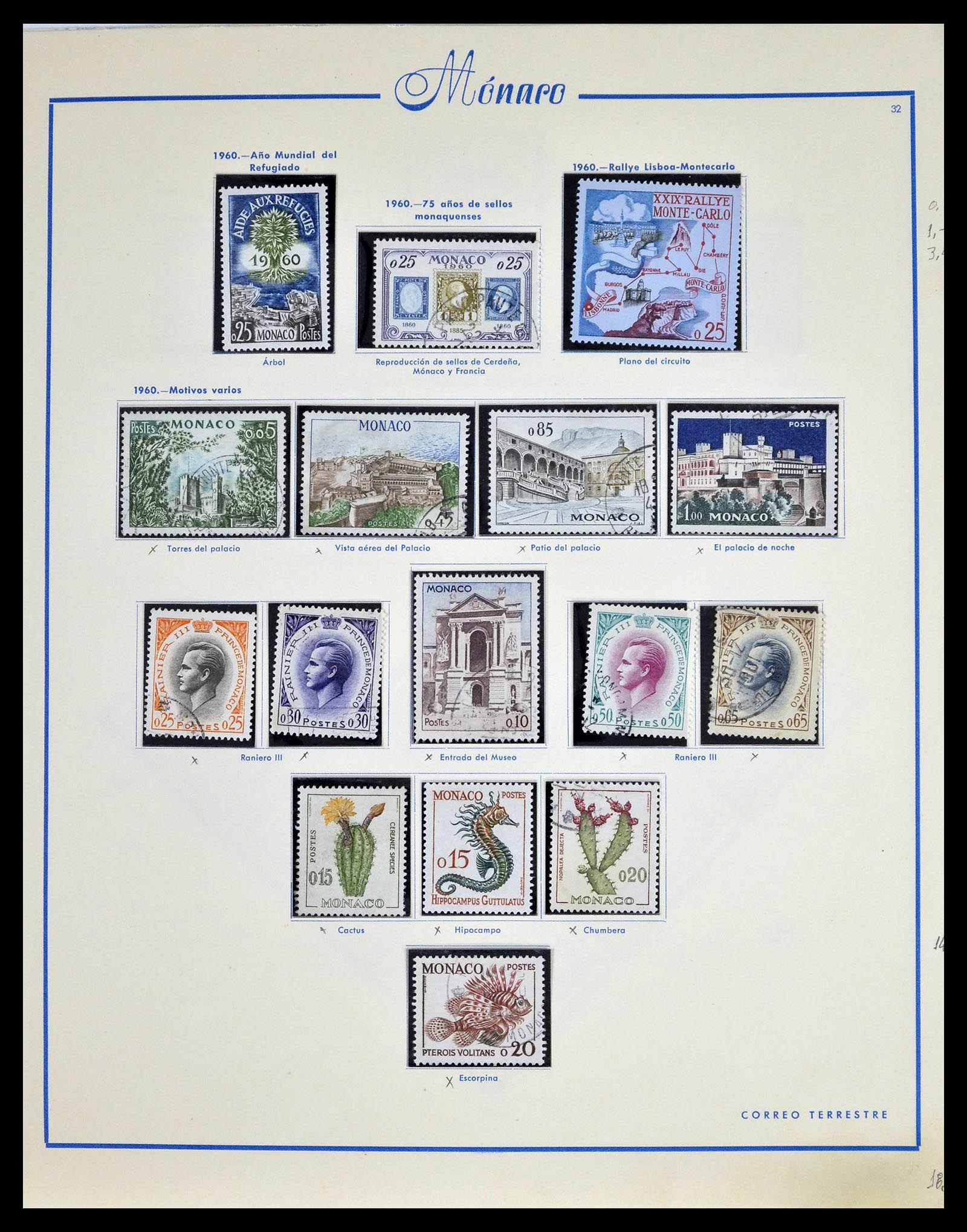 39205 0040 - Postzegelverzameling 39205 Monaco 1885-1982.