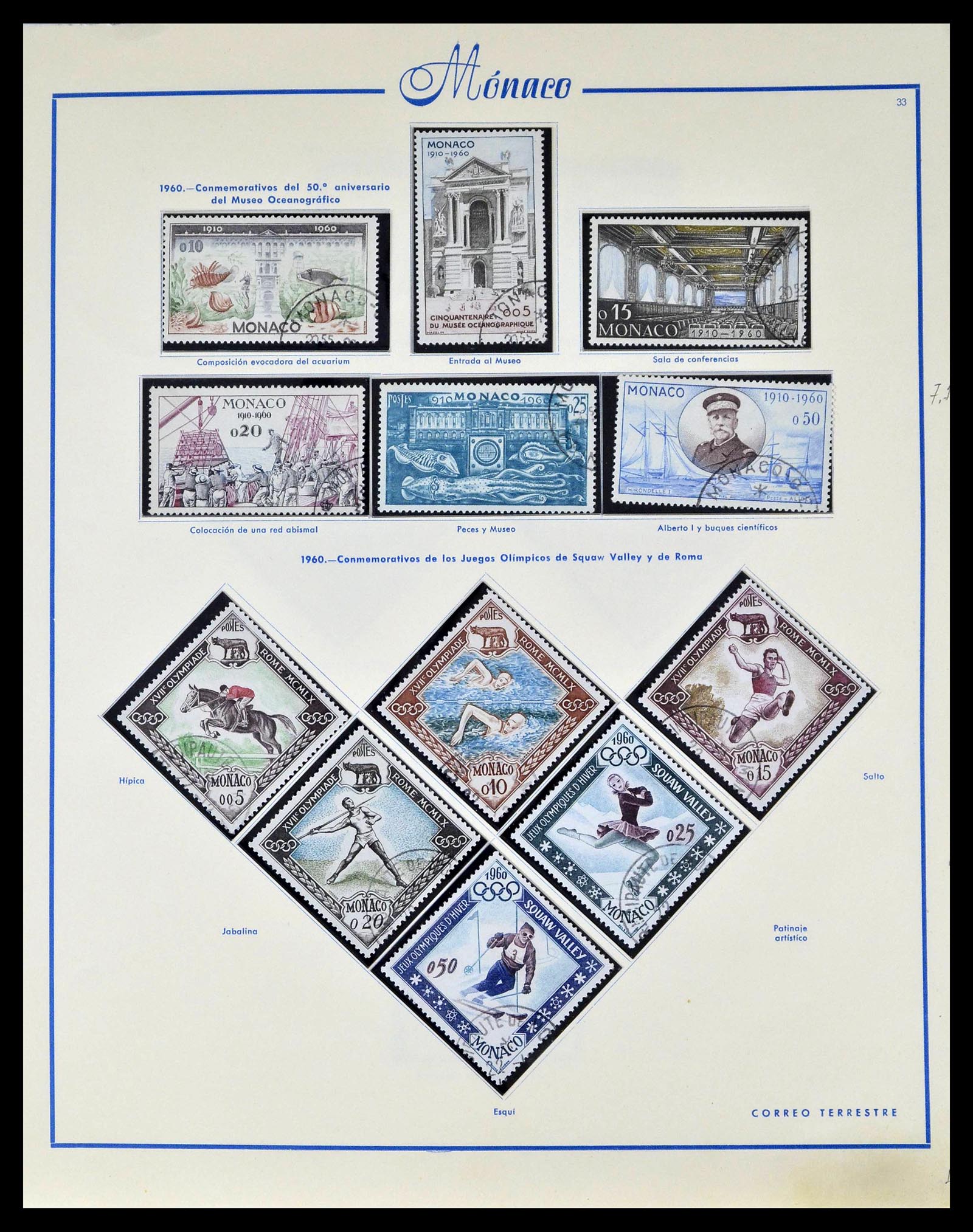39205 0041 - Postzegelverzameling 39205 Monaco 1885-1982.
