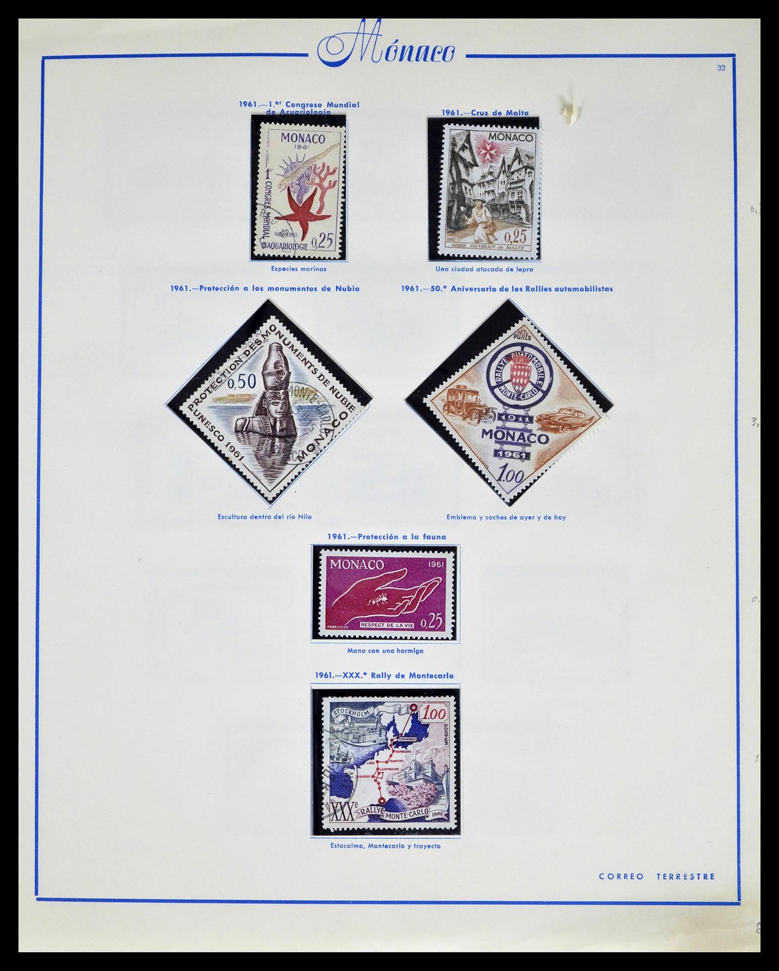 39205 0042 - Postzegelverzameling 39205 Monaco 1885-1982.