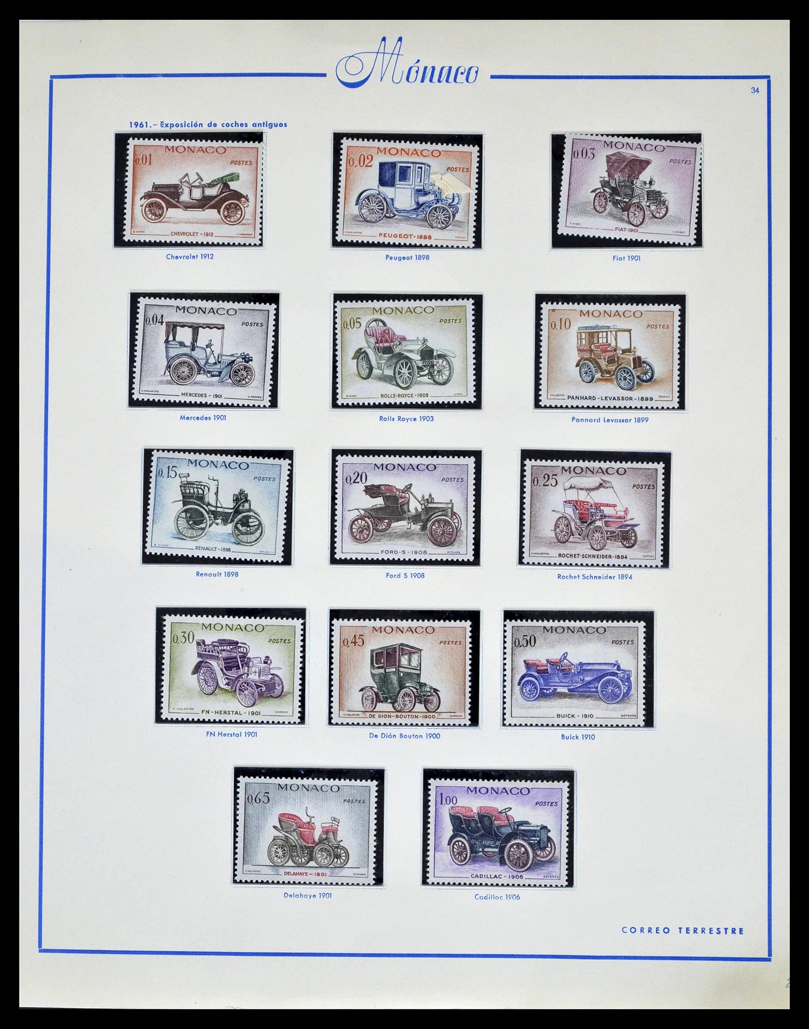 39205 0043 - Postzegelverzameling 39205 Monaco 1885-1982.