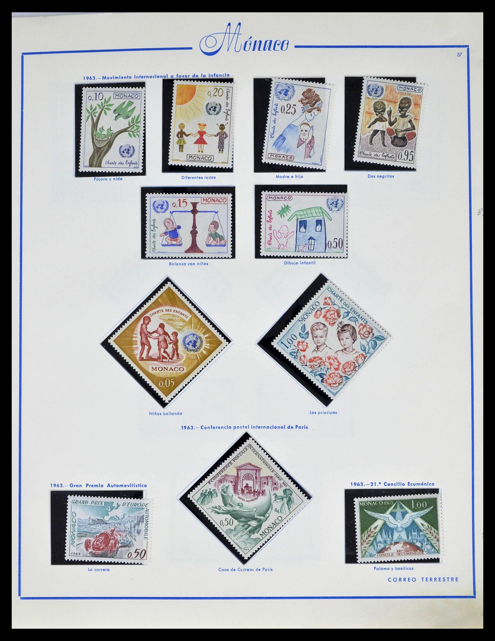 39205 0046 - Postzegelverzameling 39205 Monaco 1885-1982.
