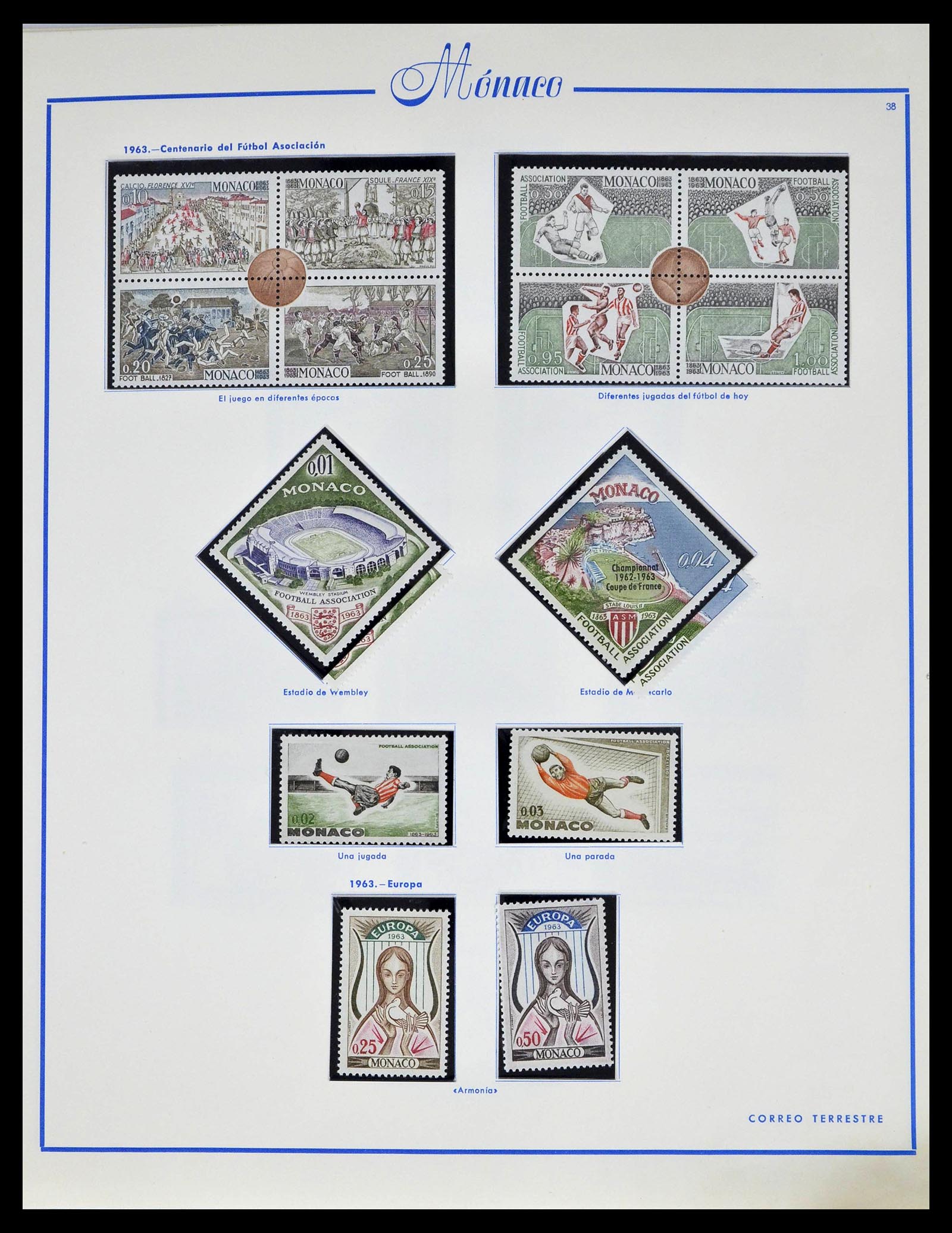 39205 0047 - Postzegelverzameling 39205 Monaco 1885-1982.