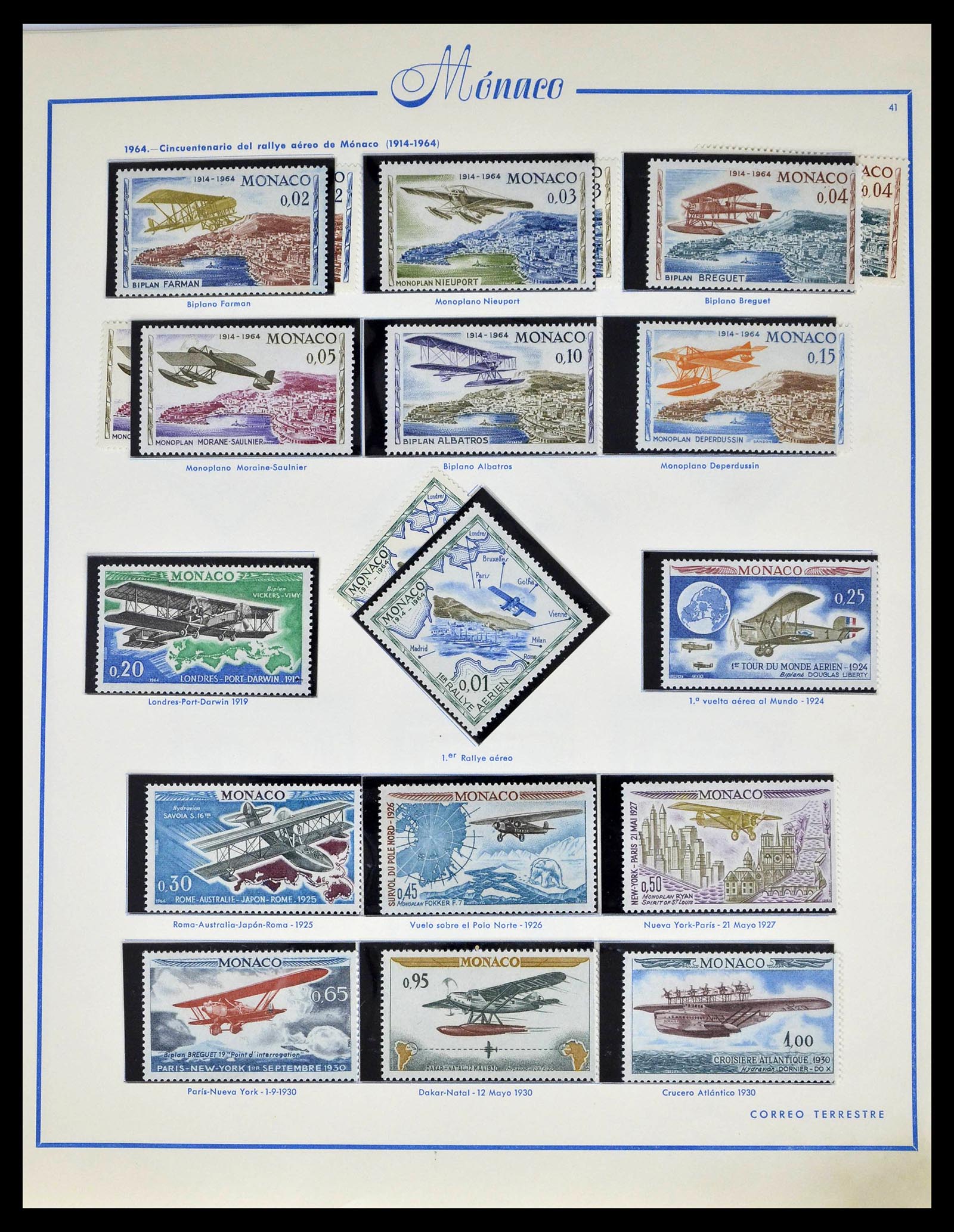 39205 0050 - Postzegelverzameling 39205 Monaco 1885-1982.