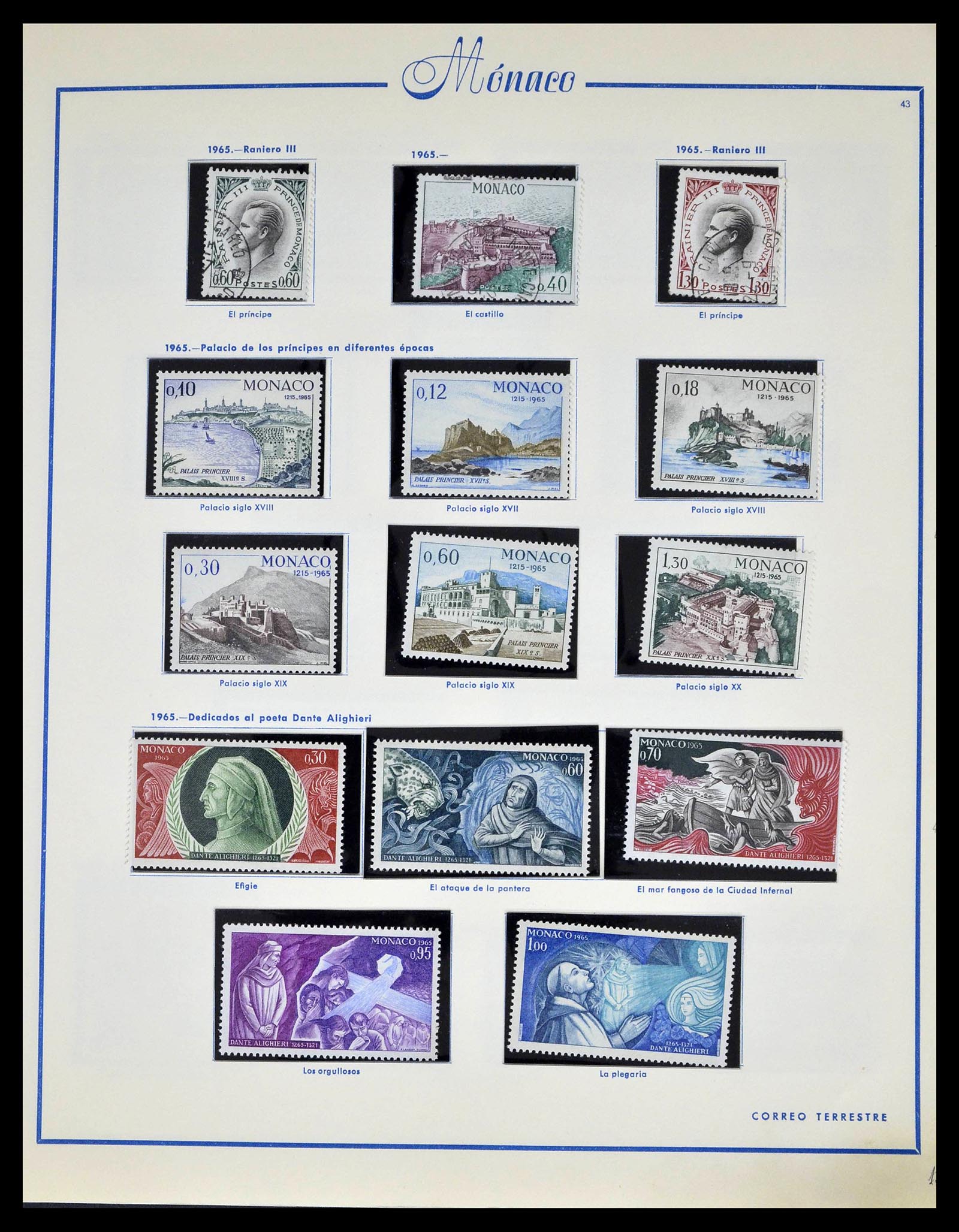 39205 0052 - Postzegelverzameling 39205 Monaco 1885-1982.