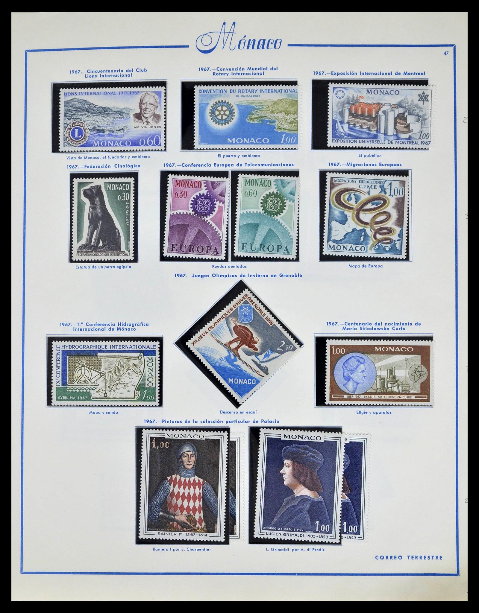 39205 0056 - Postzegelverzameling 39205 Monaco 1885-1982.