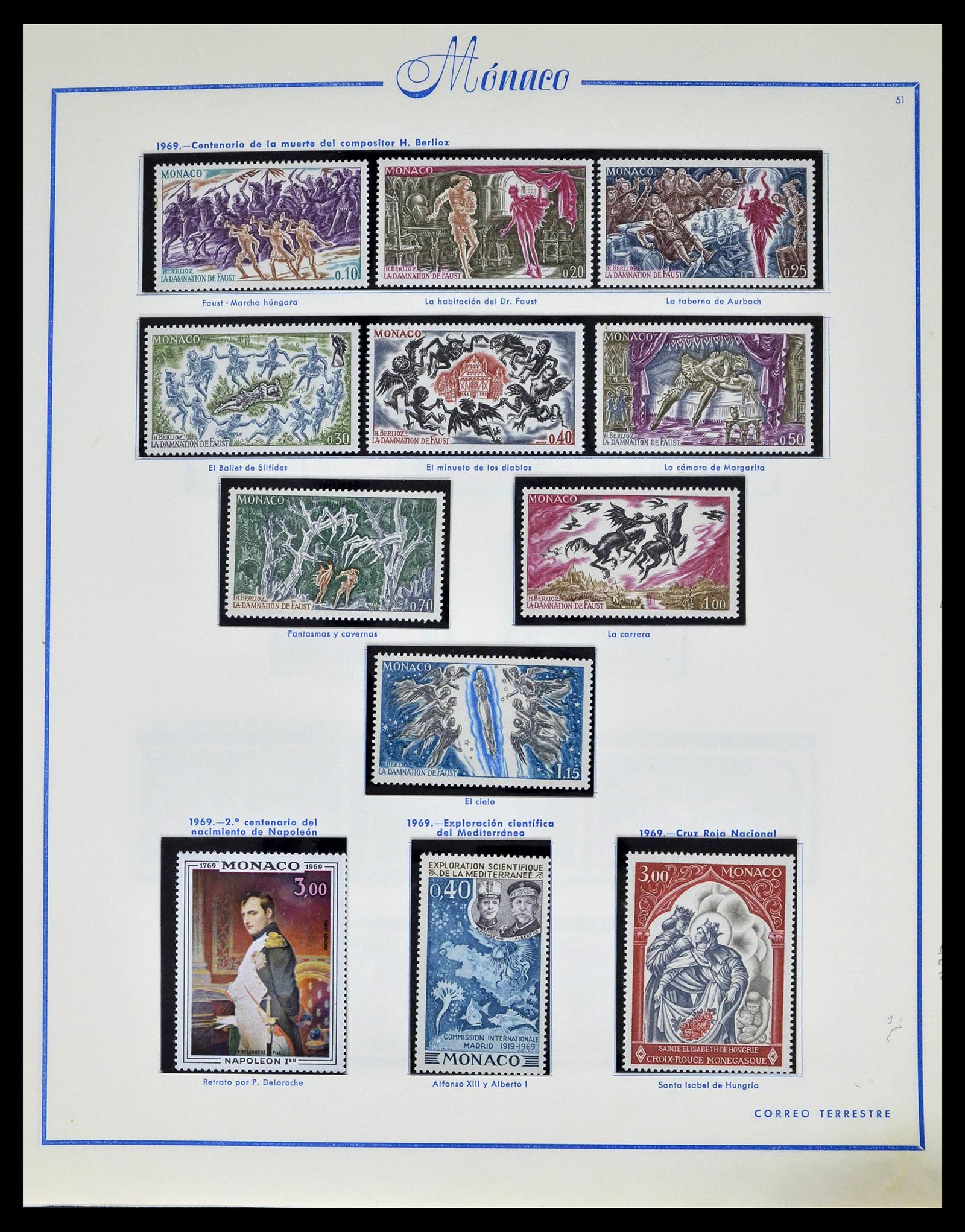 39205 0060 - Postzegelverzameling 39205 Monaco 1885-1982.