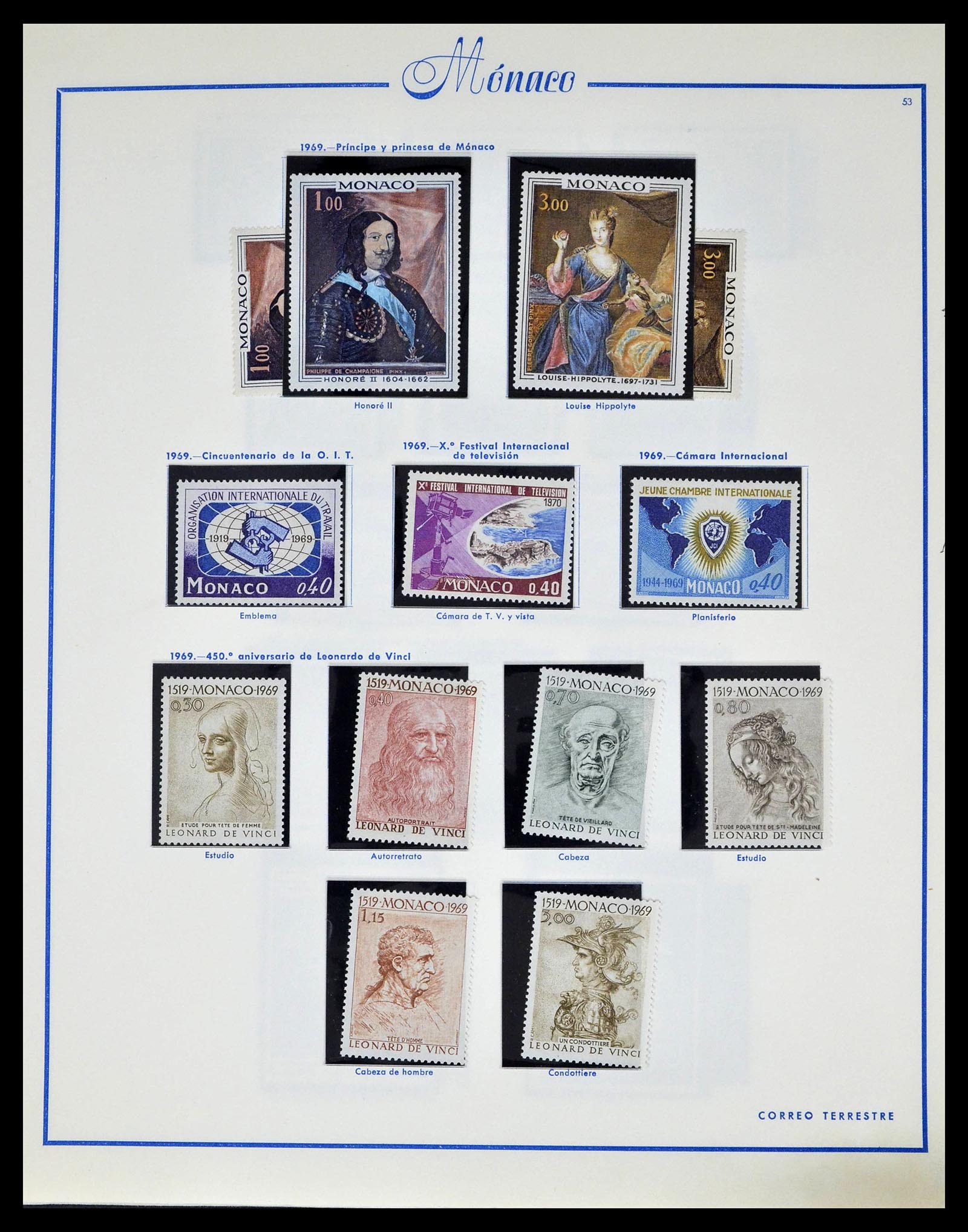 39205 0062 - Postzegelverzameling 39205 Monaco 1885-1982.