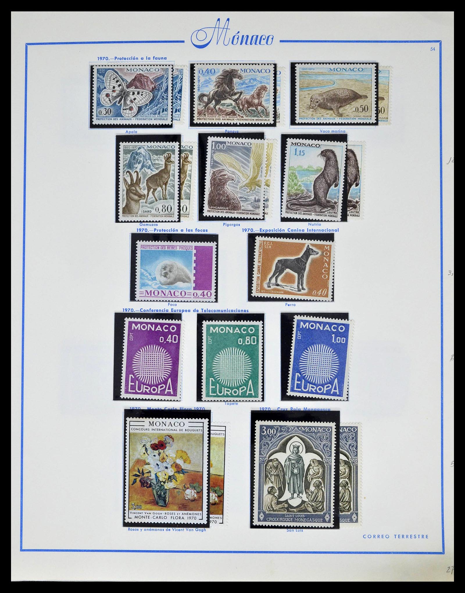 39205 0063 - Stamp collection 39205 Monaco 1885-1982.