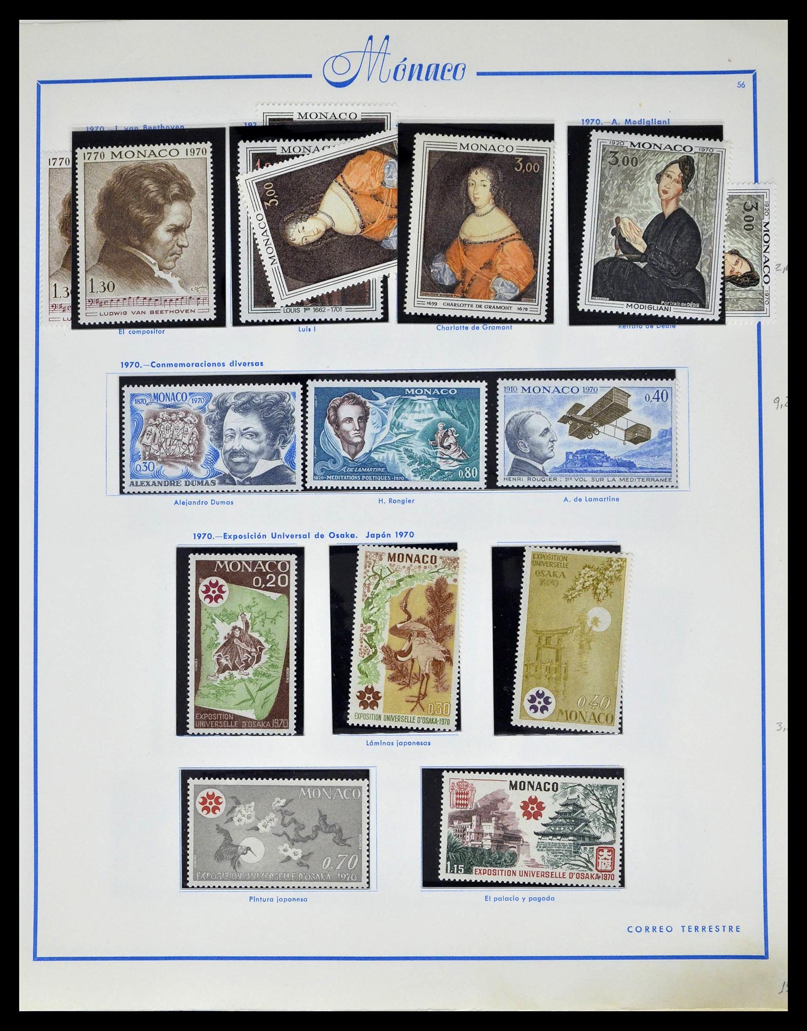 39205 0065 - Postzegelverzameling 39205 Monaco 1885-1982.