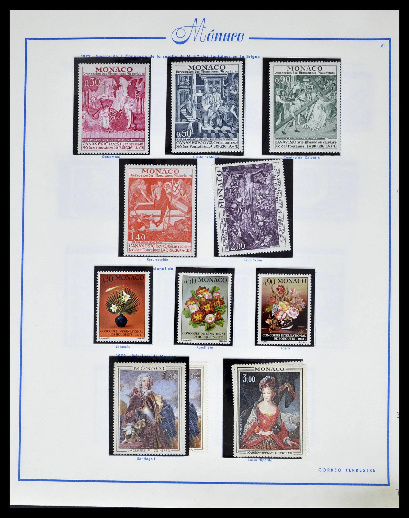 39205 0070 - Postzegelverzameling 39205 Monaco 1885-1982.
