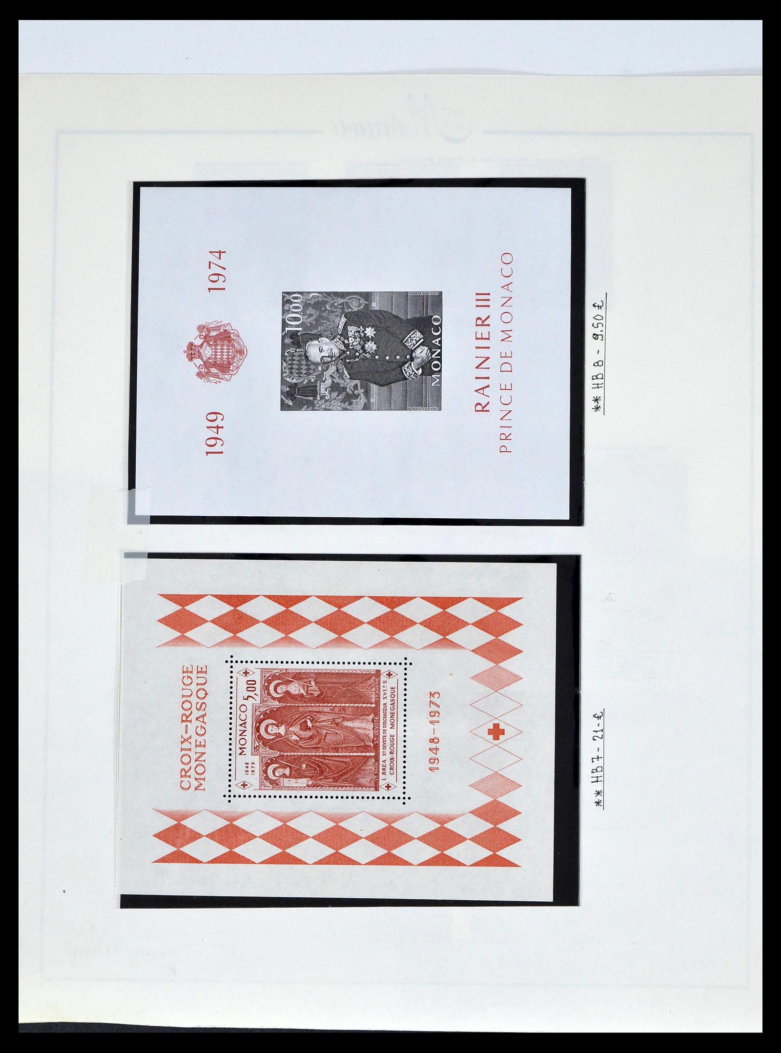 39205 0073 - Postzegelverzameling 39205 Monaco 1885-1982.