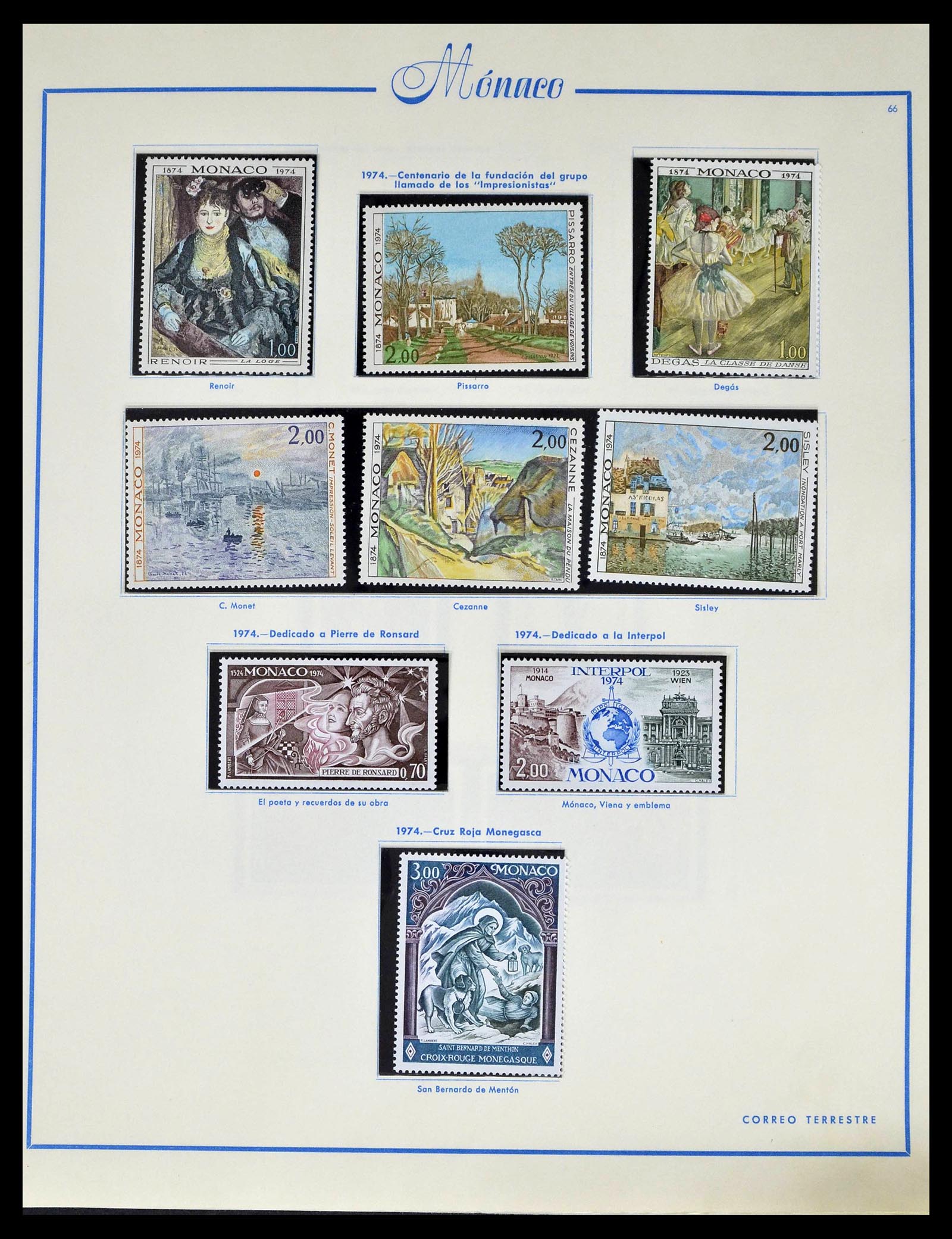 39205 0077 - Postzegelverzameling 39205 Monaco 1885-1982.
