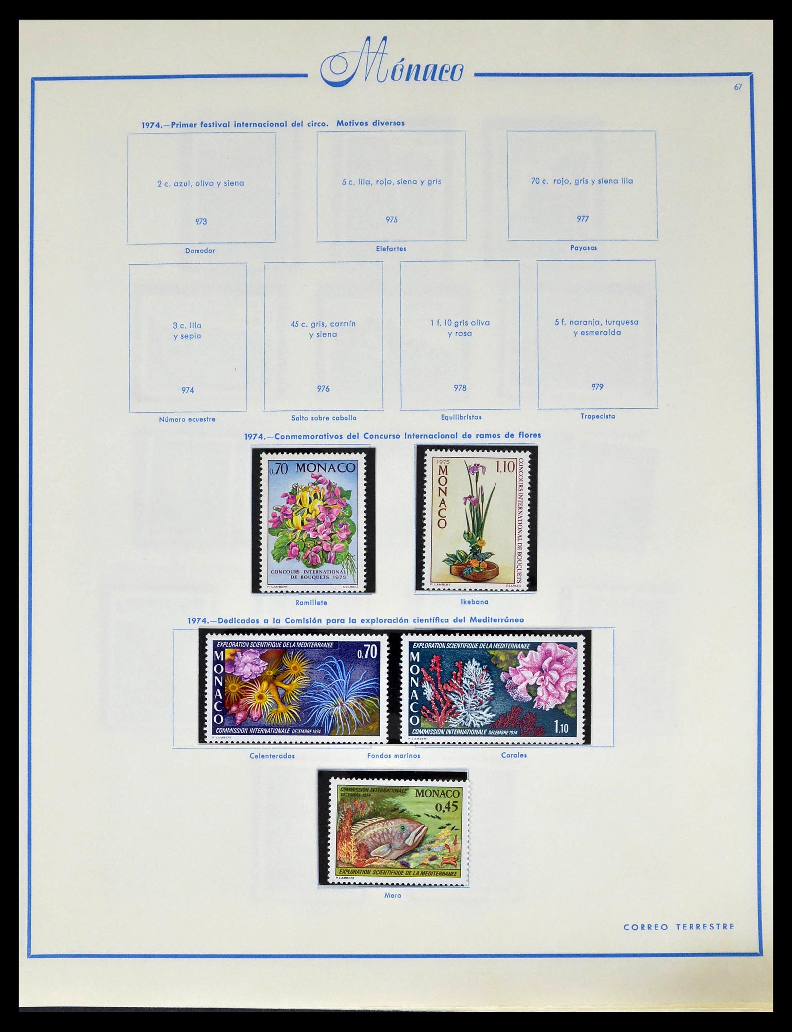 39205 0078 - Postzegelverzameling 39205 Monaco 1885-1982.