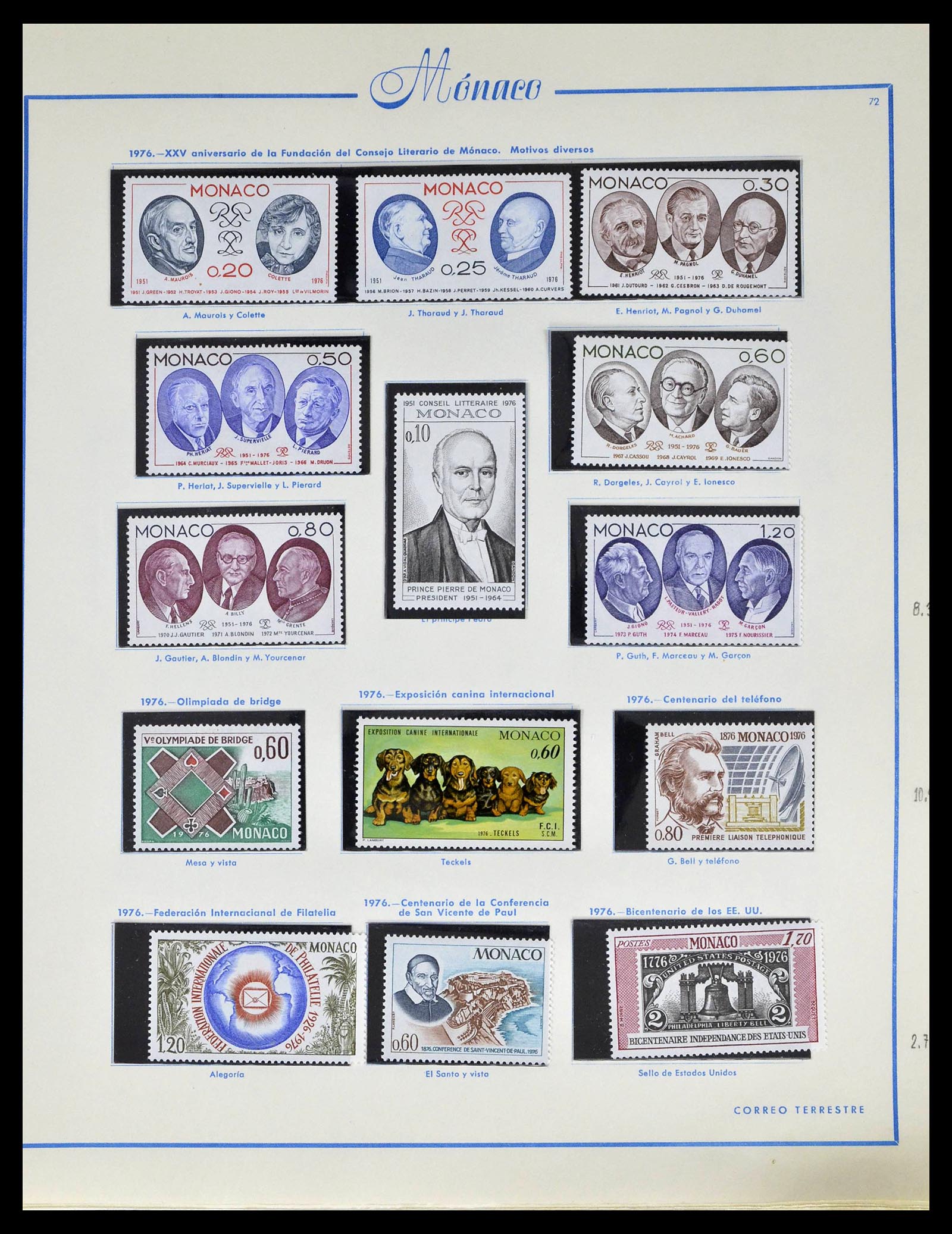 39205 0084 - Postzegelverzameling 39205 Monaco 1885-1982.