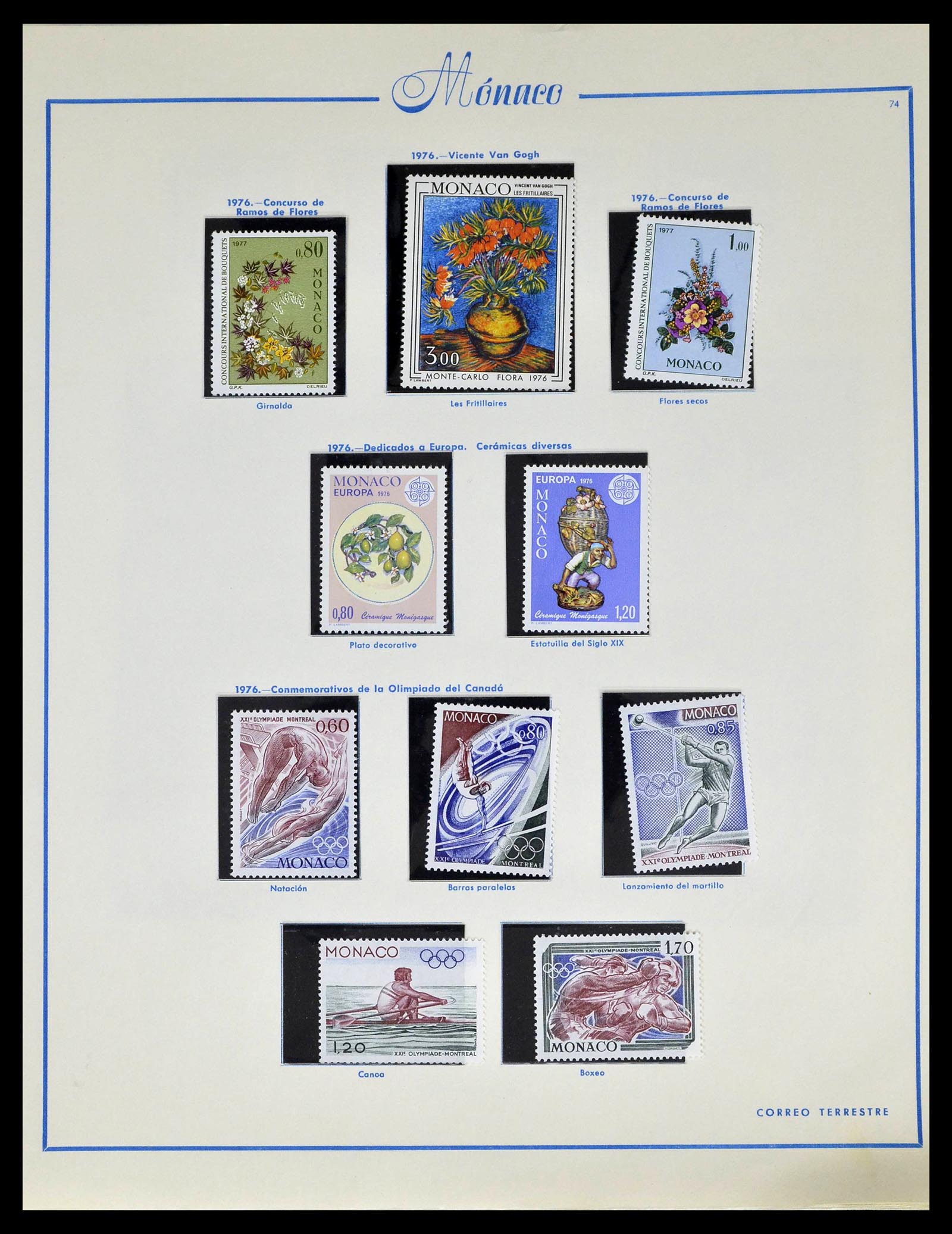 39205 0088 - Postzegelverzameling 39205 Monaco 1885-1982.
