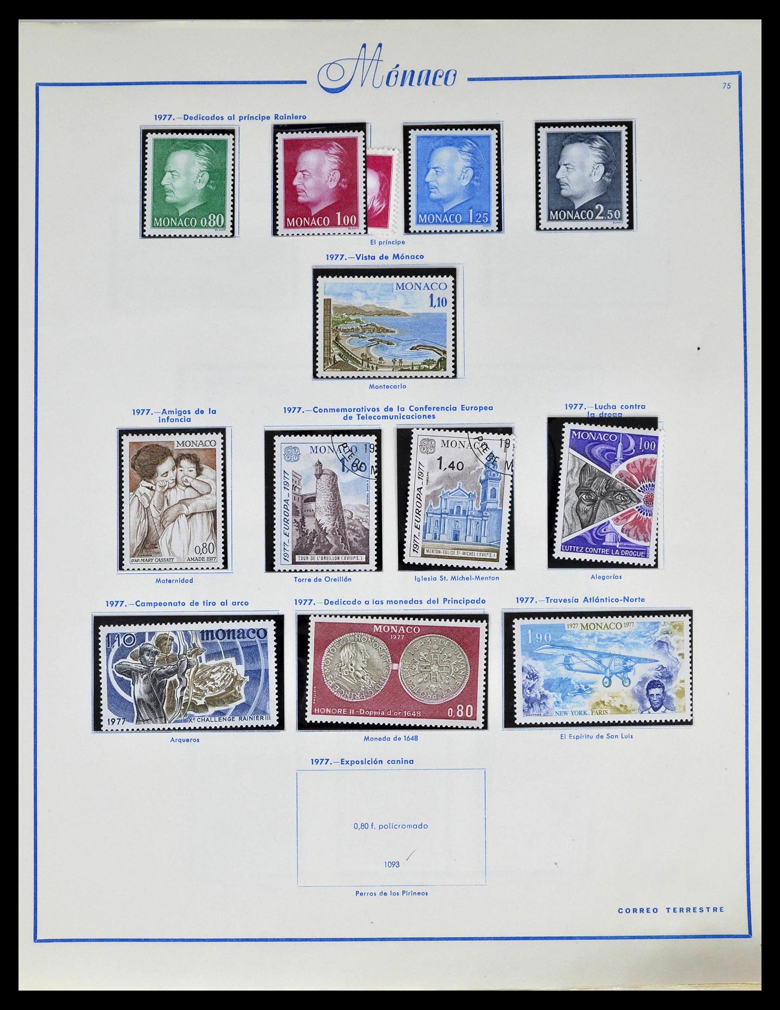 39205 0090 - Postzegelverzameling 39205 Monaco 1885-1982.
