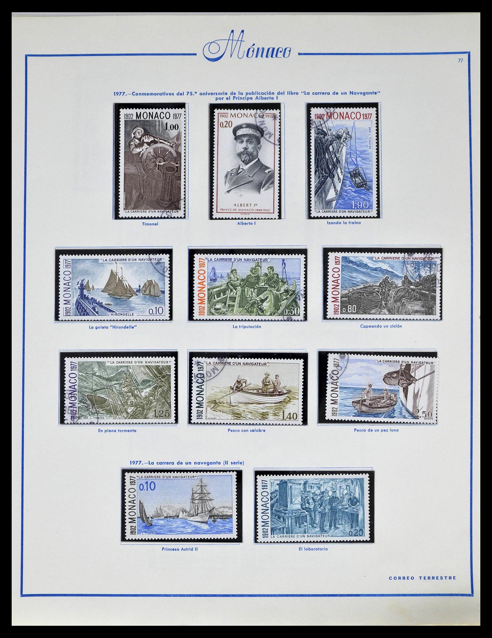 39205 0092 - Postzegelverzameling 39205 Monaco 1885-1982.