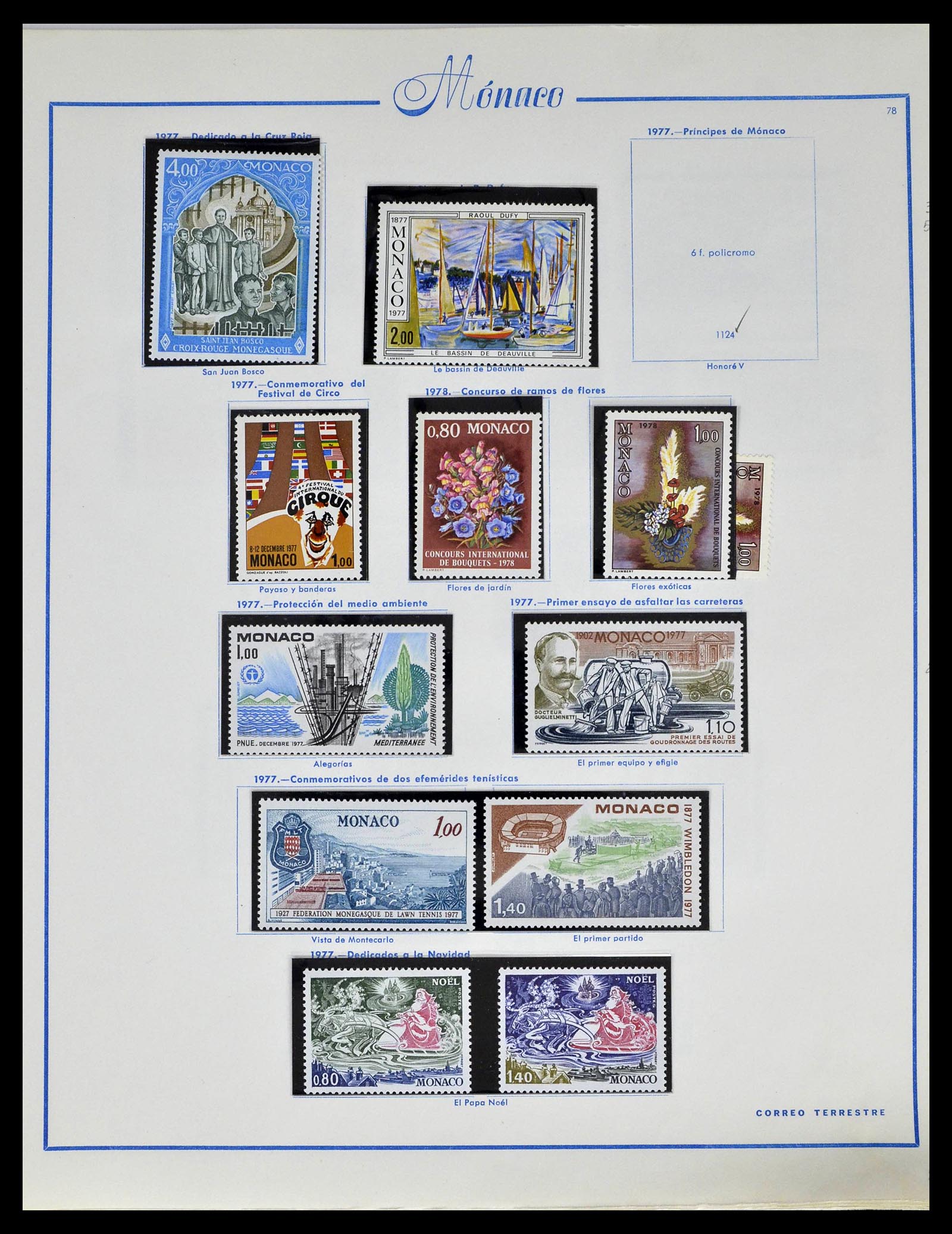 39205 0093 - Postzegelverzameling 39205 Monaco 1885-1982.