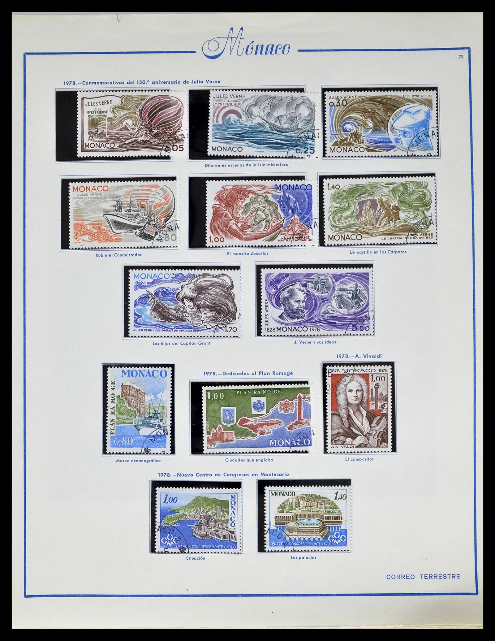 39205 0094 - Postzegelverzameling 39205 Monaco 1885-1982.