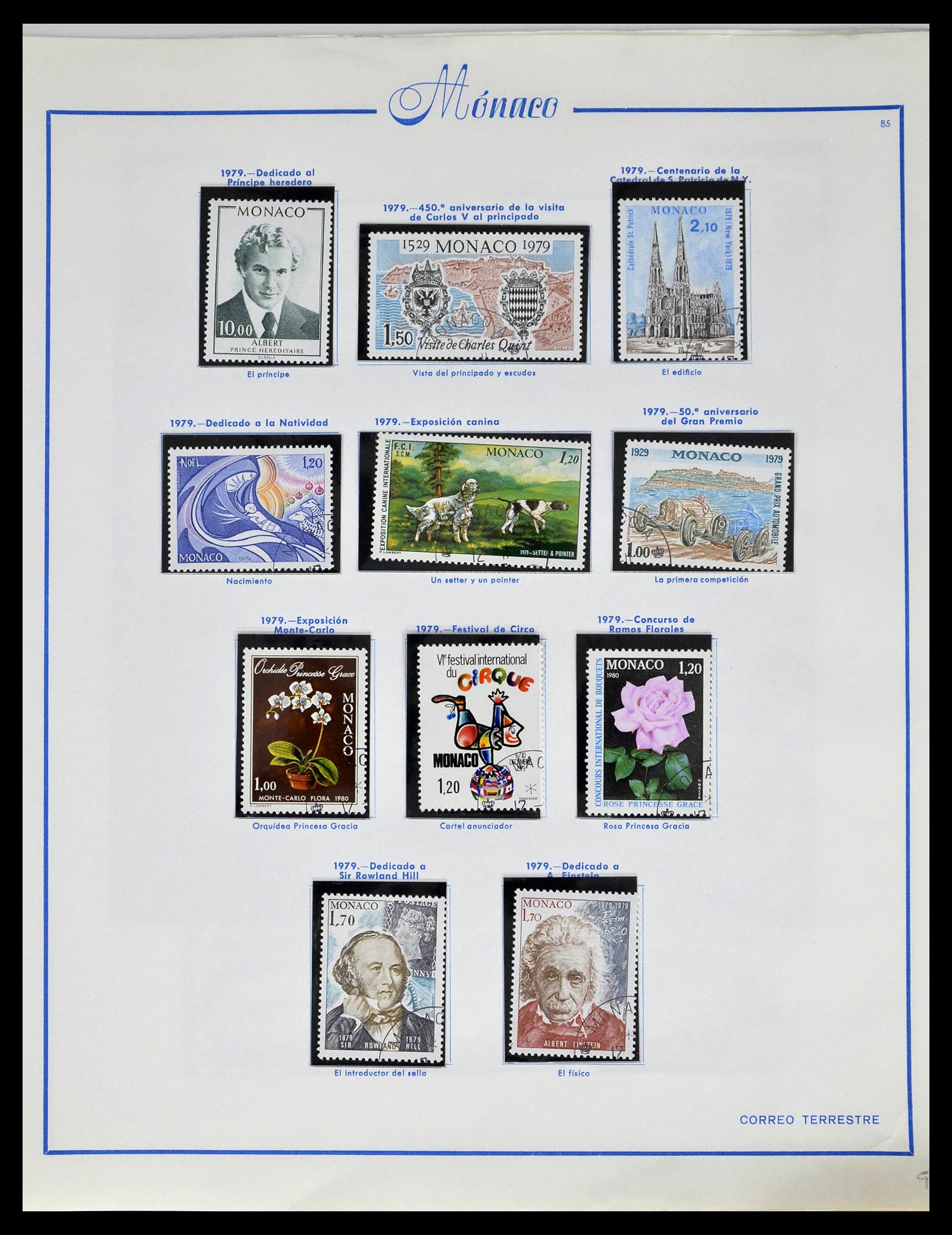 39205 0104 - Postzegelverzameling 39205 Monaco 1885-1982.