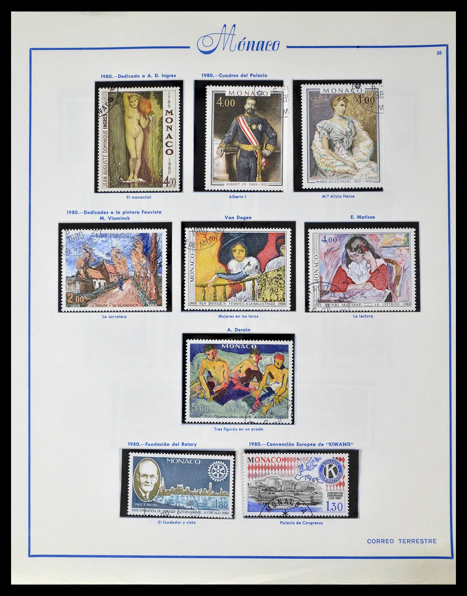 39205 0108 - Postzegelverzameling 39205 Monaco 1885-1982.