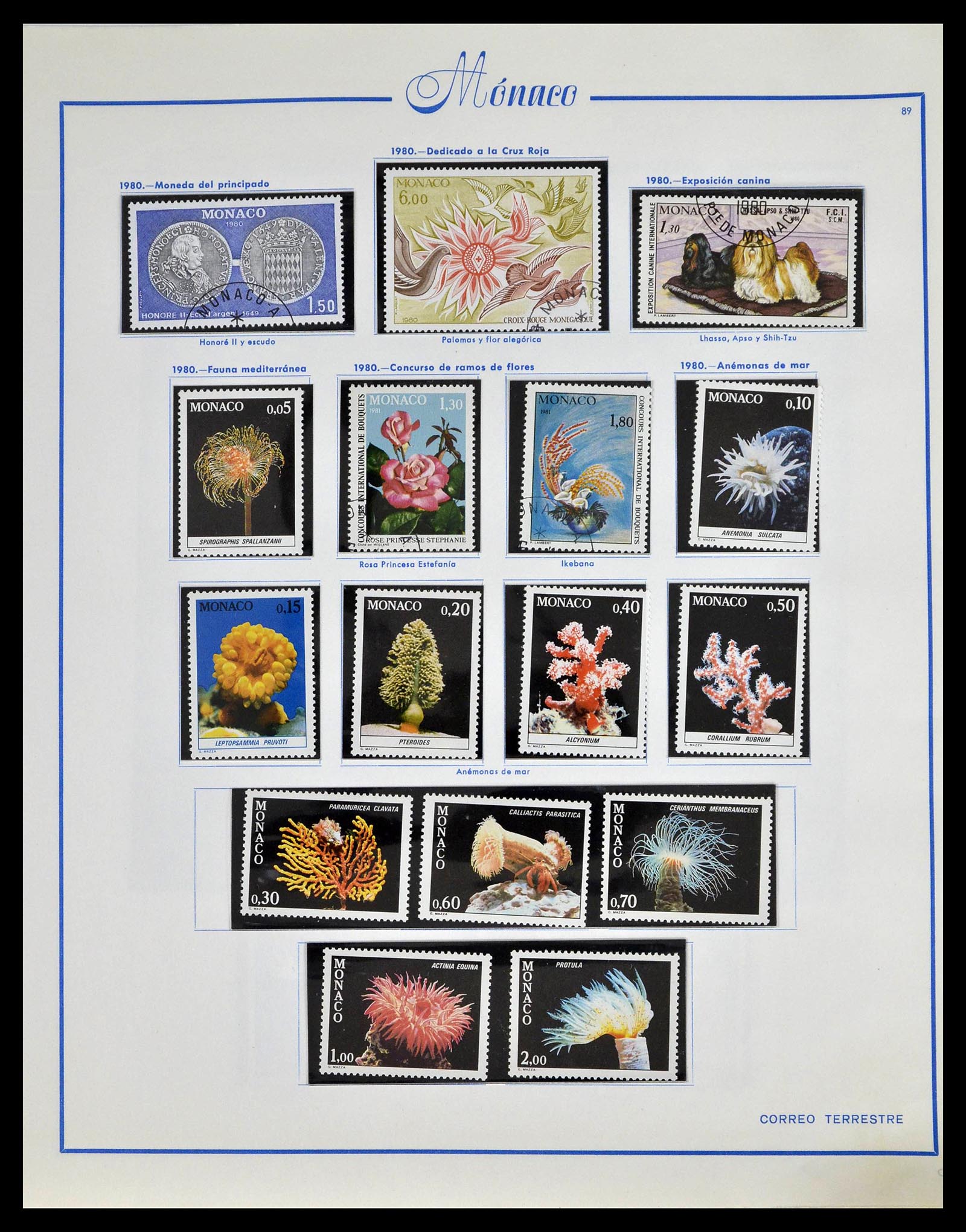 39205 0109 - Postzegelverzameling 39205 Monaco 1885-1982.