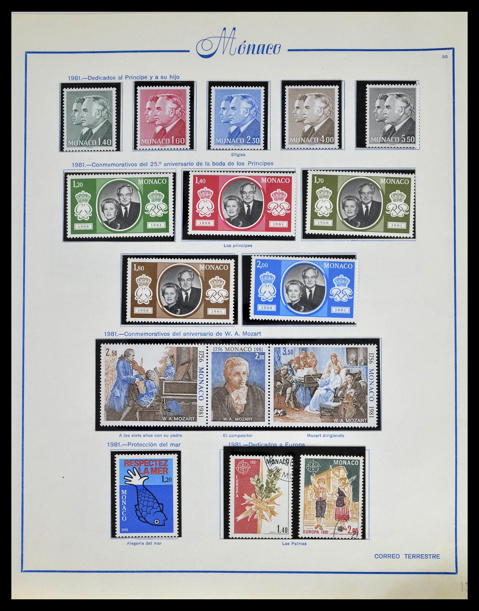 39205 0111 - Postzegelverzameling 39205 Monaco 1885-1982.