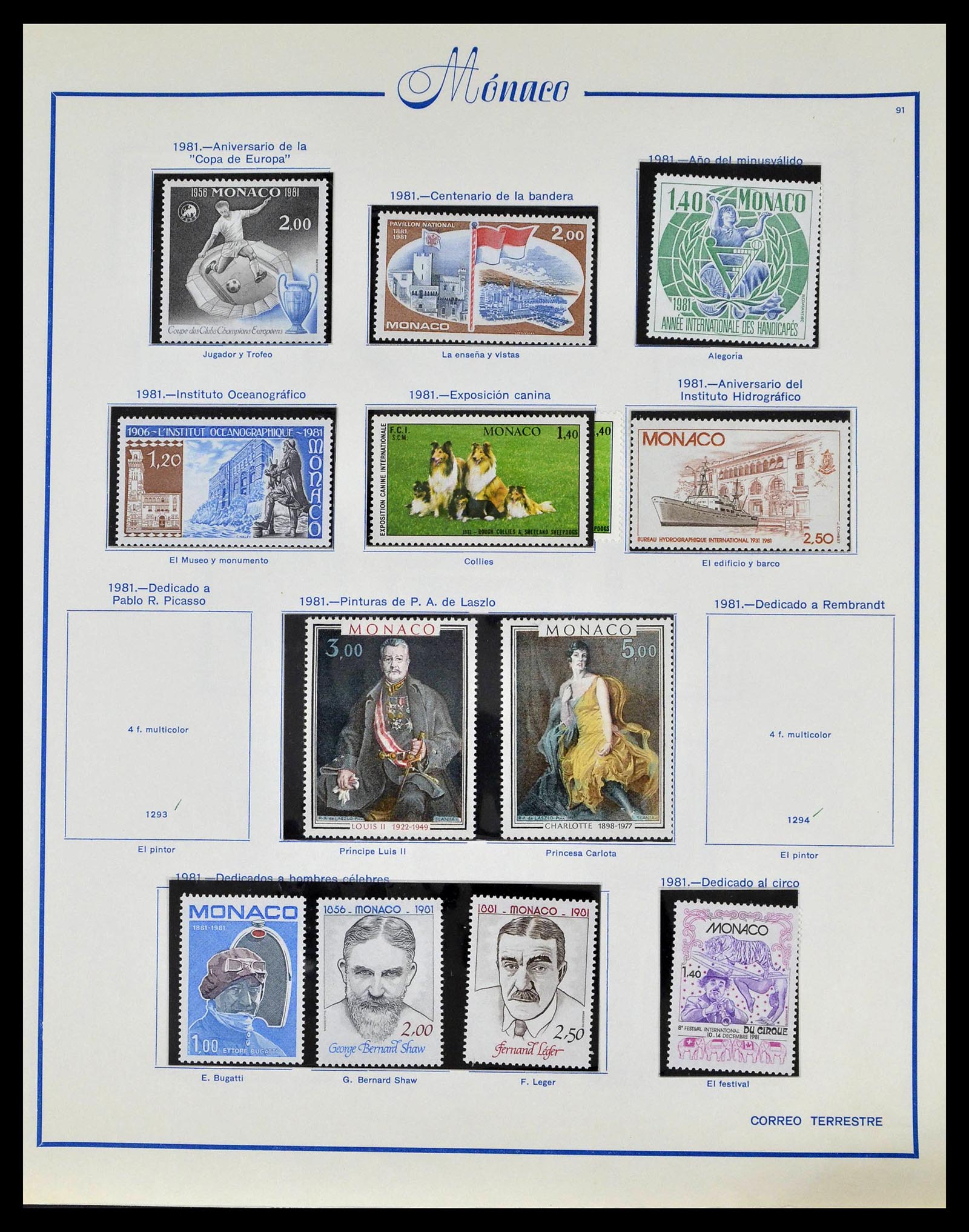 39205 0112 - Stamp collection 39205 Monaco 1885-1982.