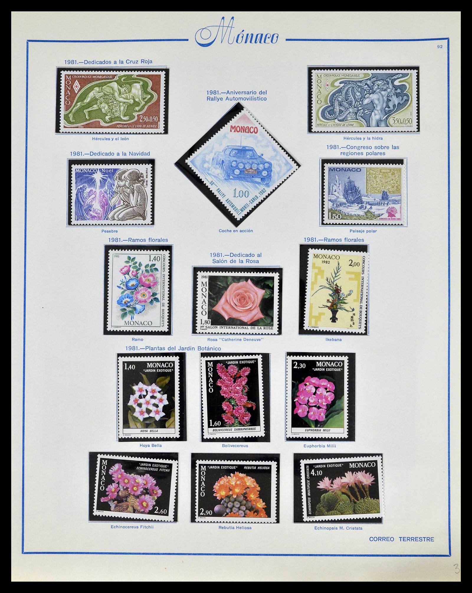 39205 0113 - Postzegelverzameling 39205 Monaco 1885-1982.