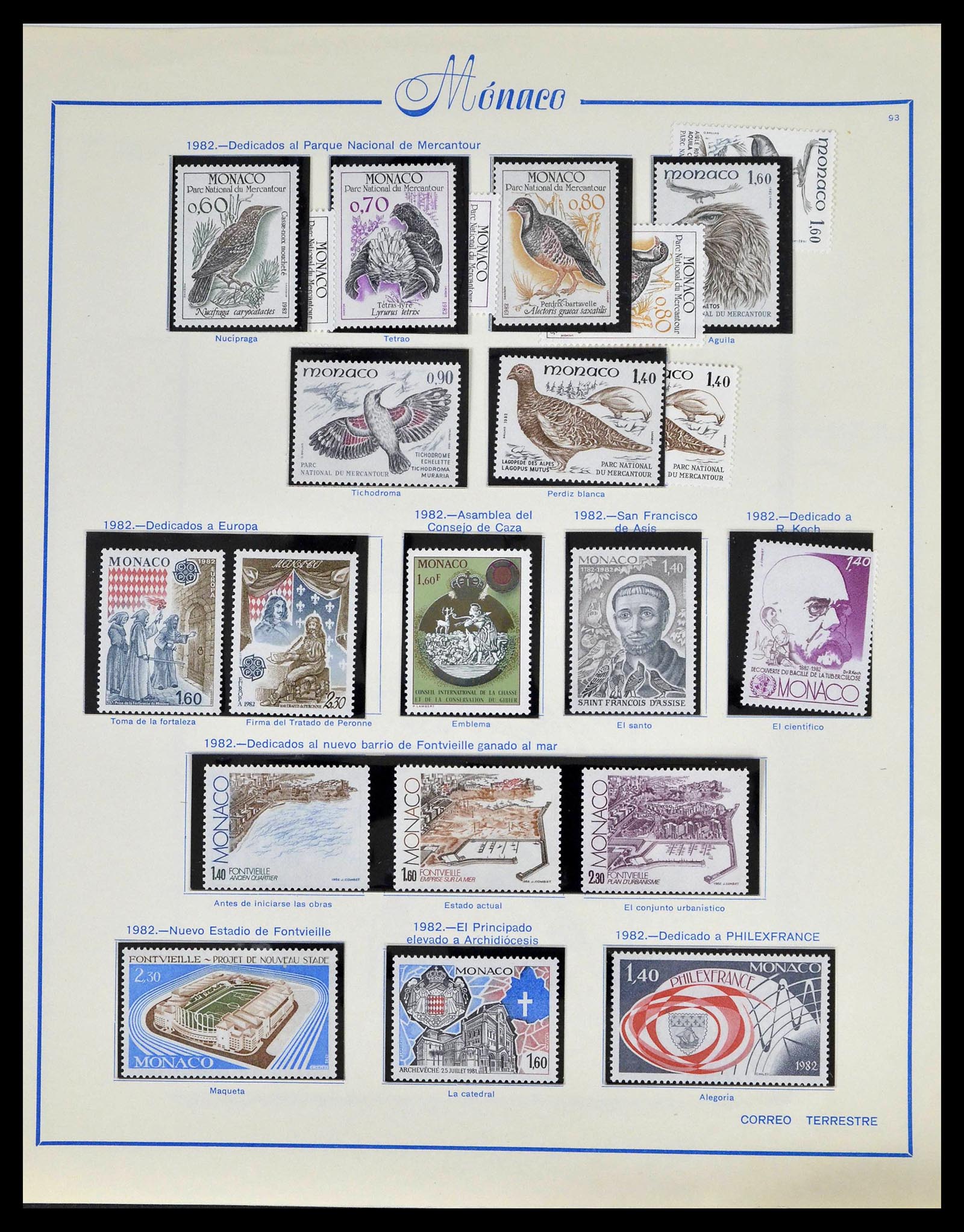 39205 0115 - Postzegelverzameling 39205 Monaco 1885-1982.