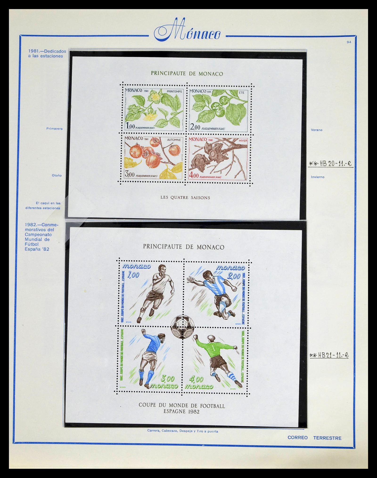 39205 0116 - Postzegelverzameling 39205 Monaco 1885-1982.