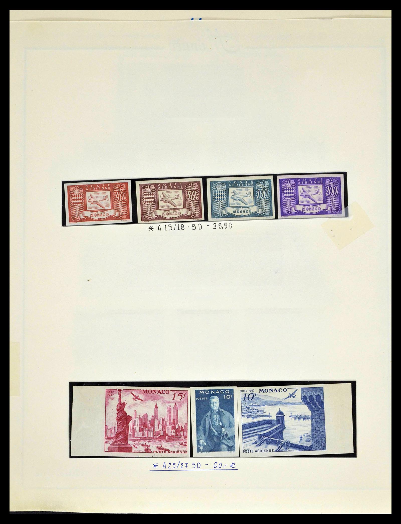 39205 0121 - Postzegelverzameling 39205 Monaco 1885-1982.
