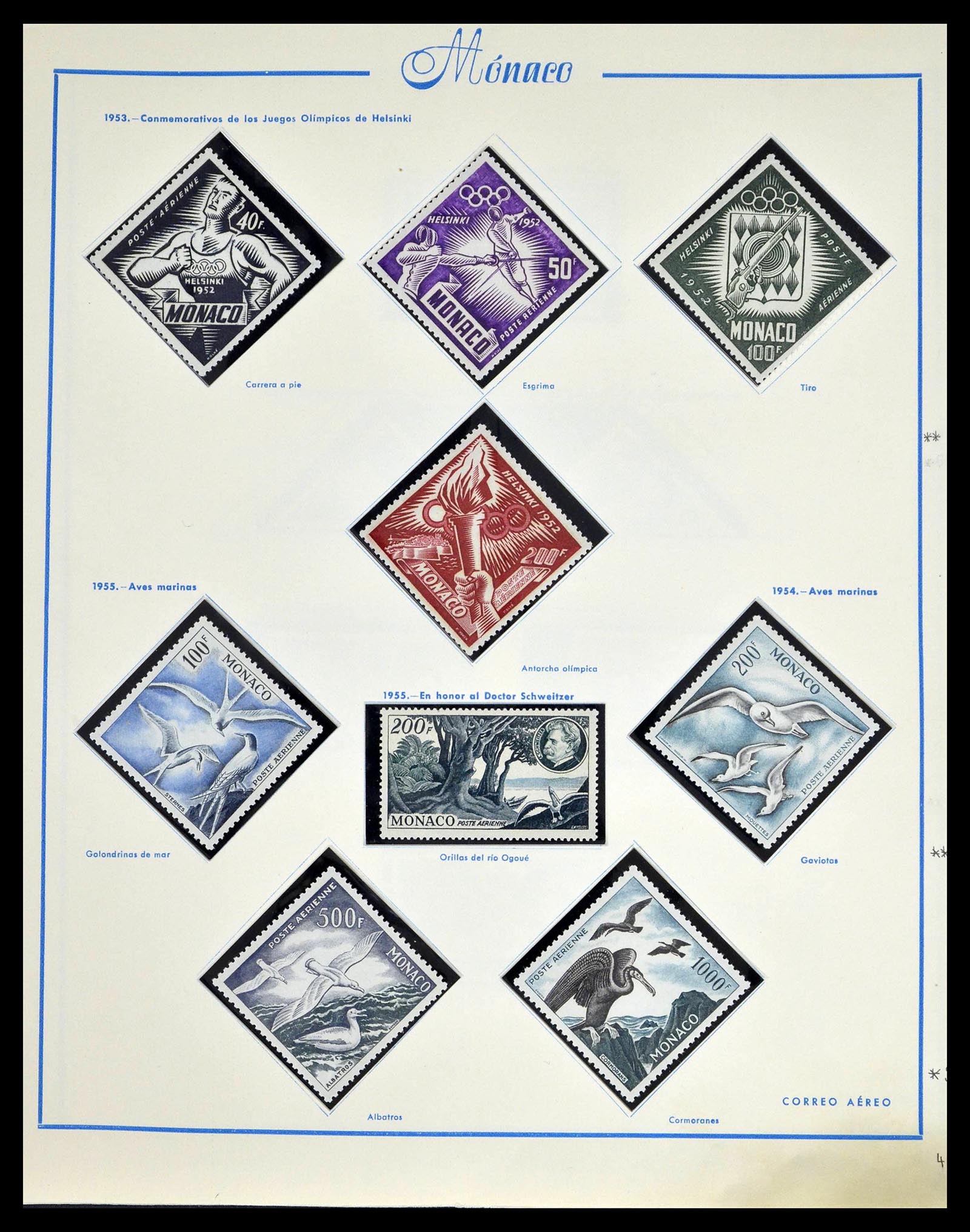 39205 0125 - Stamp collection 39205 Monaco 1885-1982.