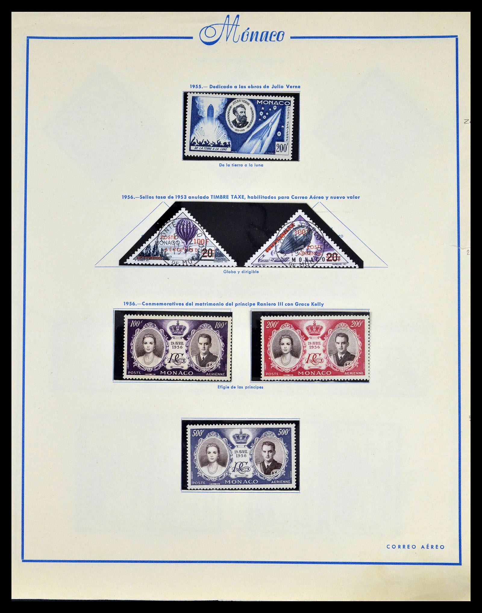 39205 0126 - Postzegelverzameling 39205 Monaco 1885-1982.