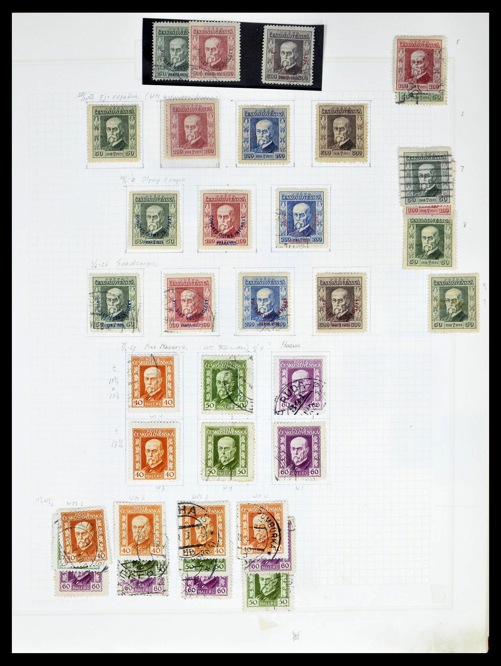 39207 0022 - Postzegelverzameling 39207 Tsjechoslowakije 1918-1992.