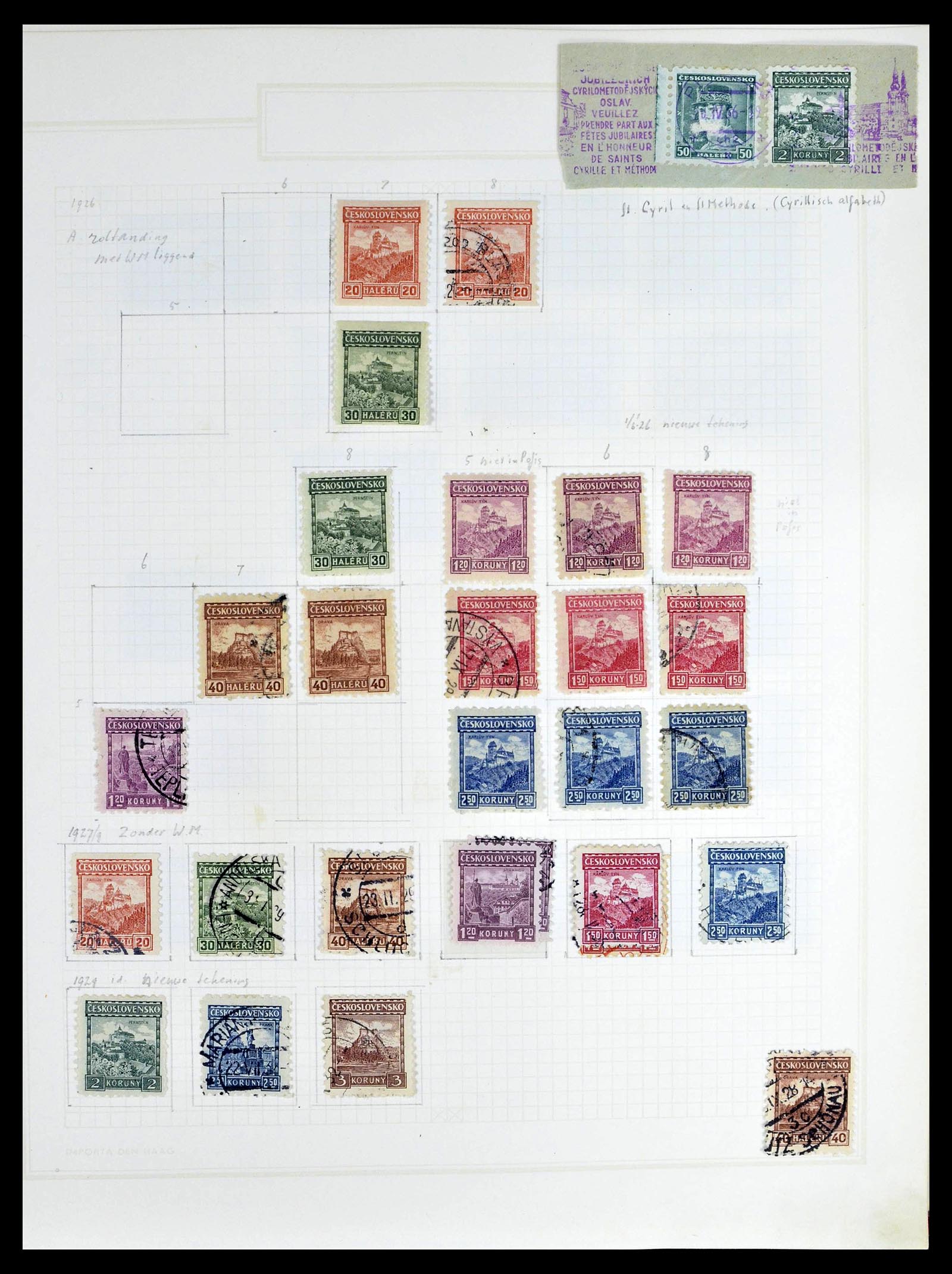 39207 0026 - Postzegelverzameling 39207 Tsjechoslowakije 1918-1992.
