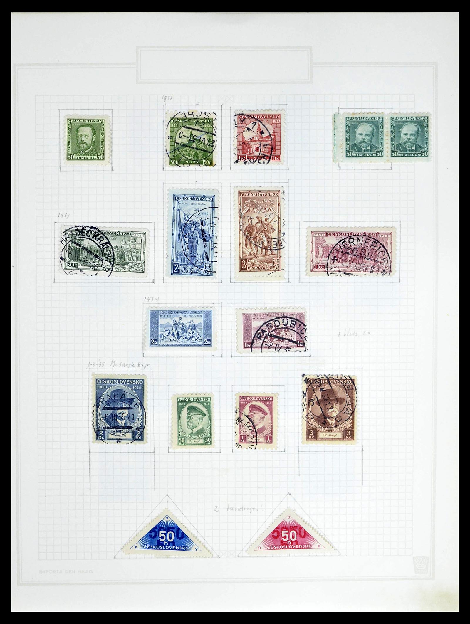 39207 0030 - Postzegelverzameling 39207 Tsjechoslowakije 1918-1992.