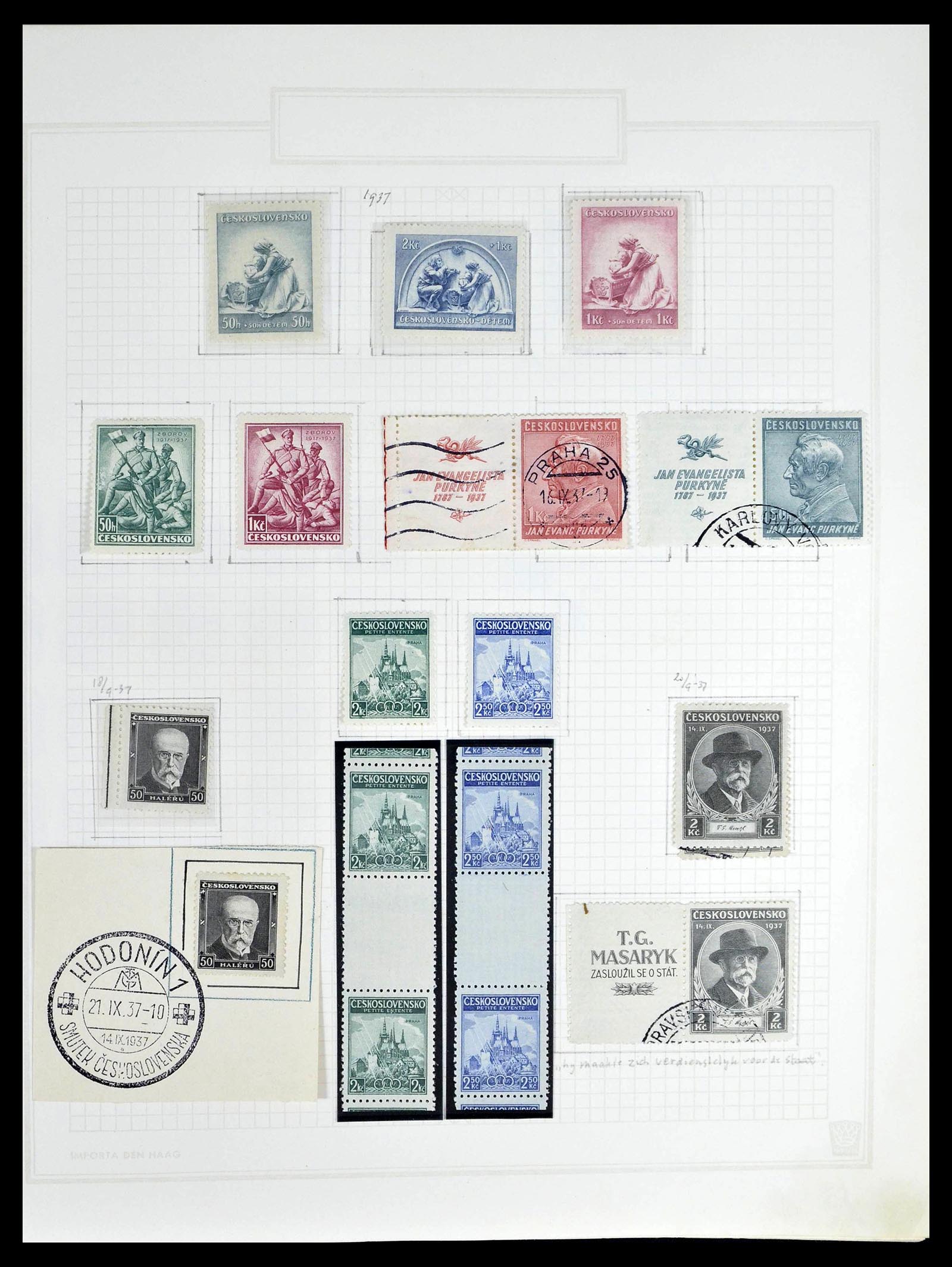 39207 0033 - Postzegelverzameling 39207 Tsjechoslowakije 1918-1992.