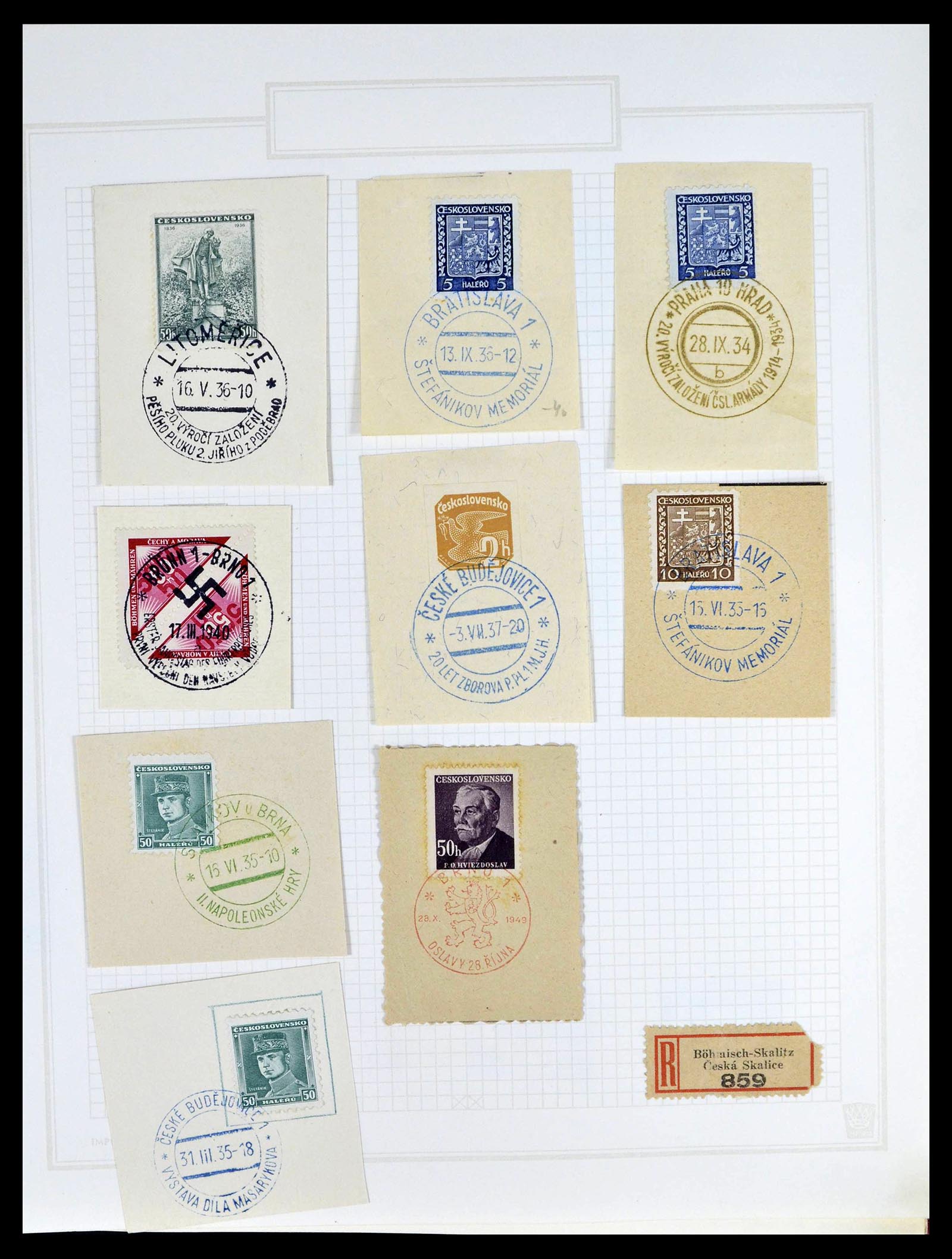 39207 0046 - Stamp collection 39207 Czechoslovakia 1918-1992.