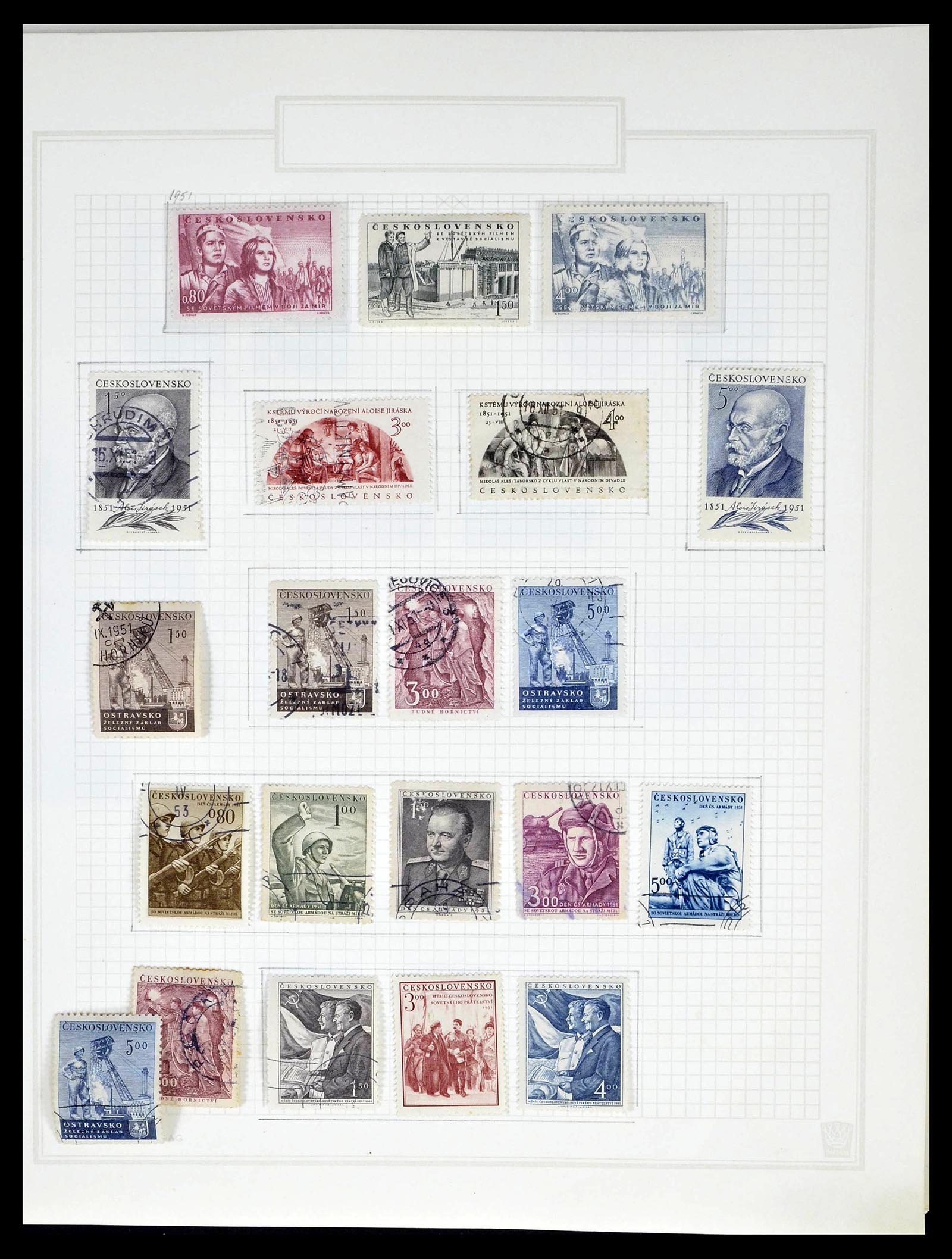 39207 0078 - Stamp collection 39207 Czechoslovakia 1918-1992.