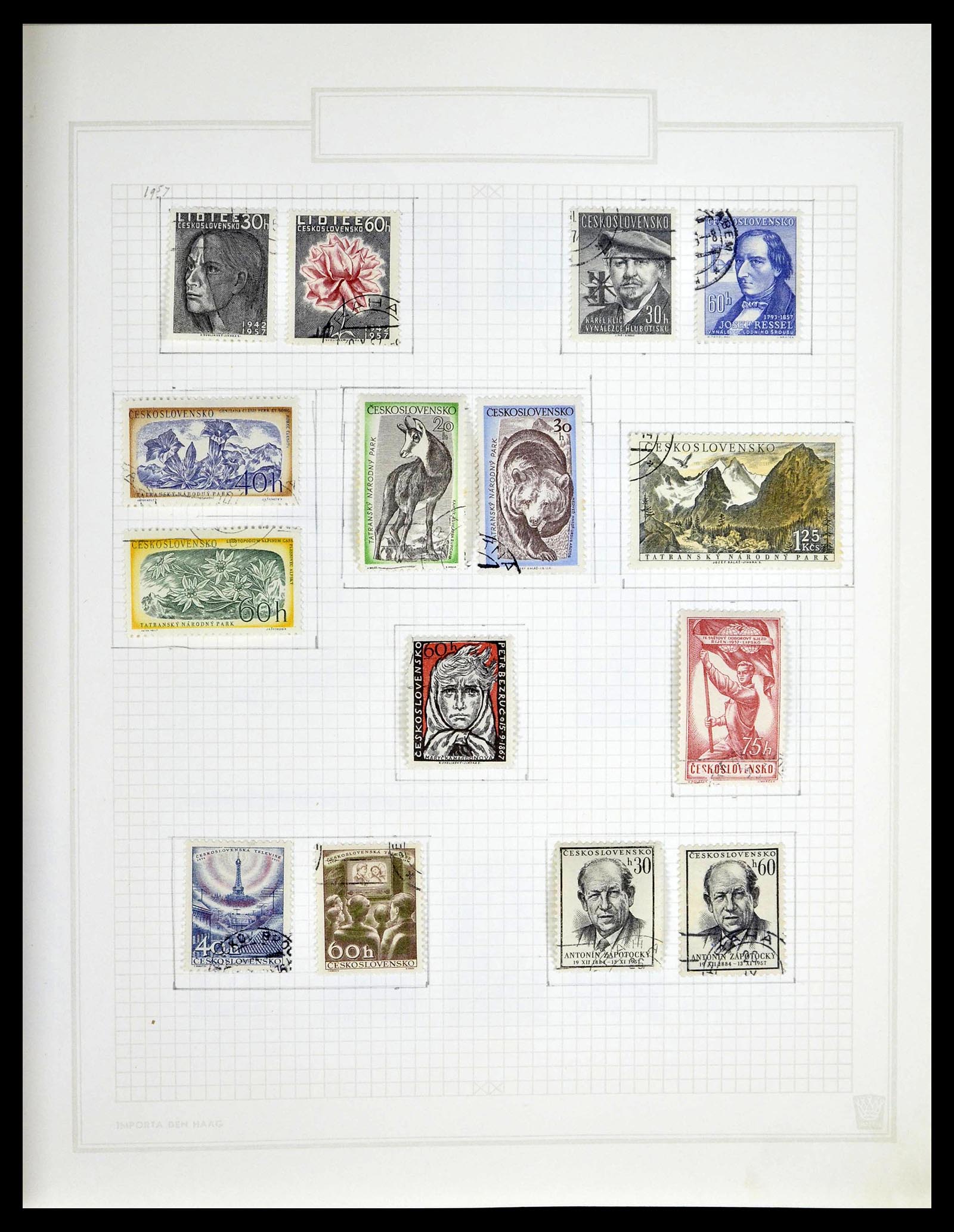 39207 0100 - Stamp collection 39207 Czechoslovakia 1918-1992.