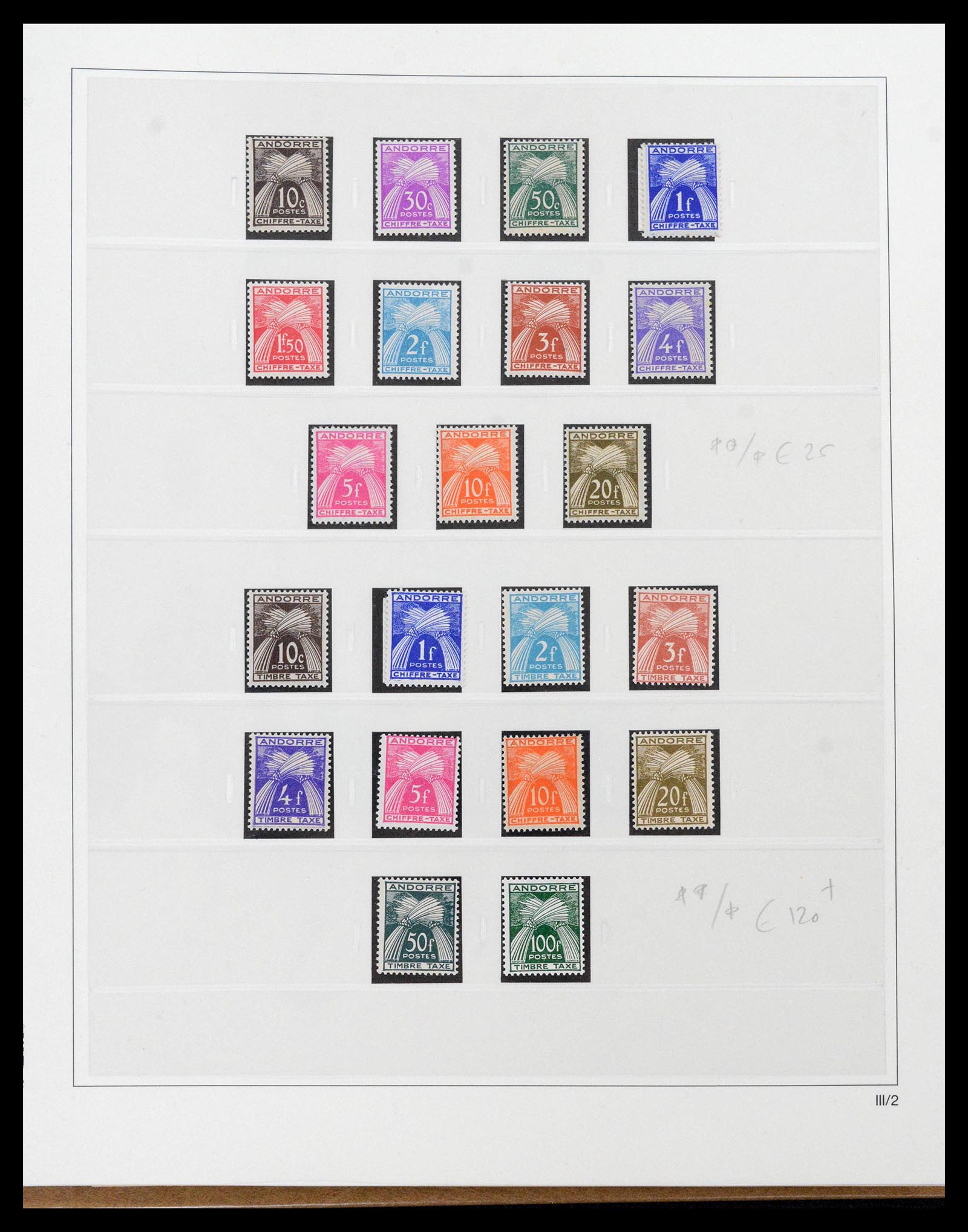 39208 0041 - Postzegelverzameling 39208 Frans Andorra 1931-1987.