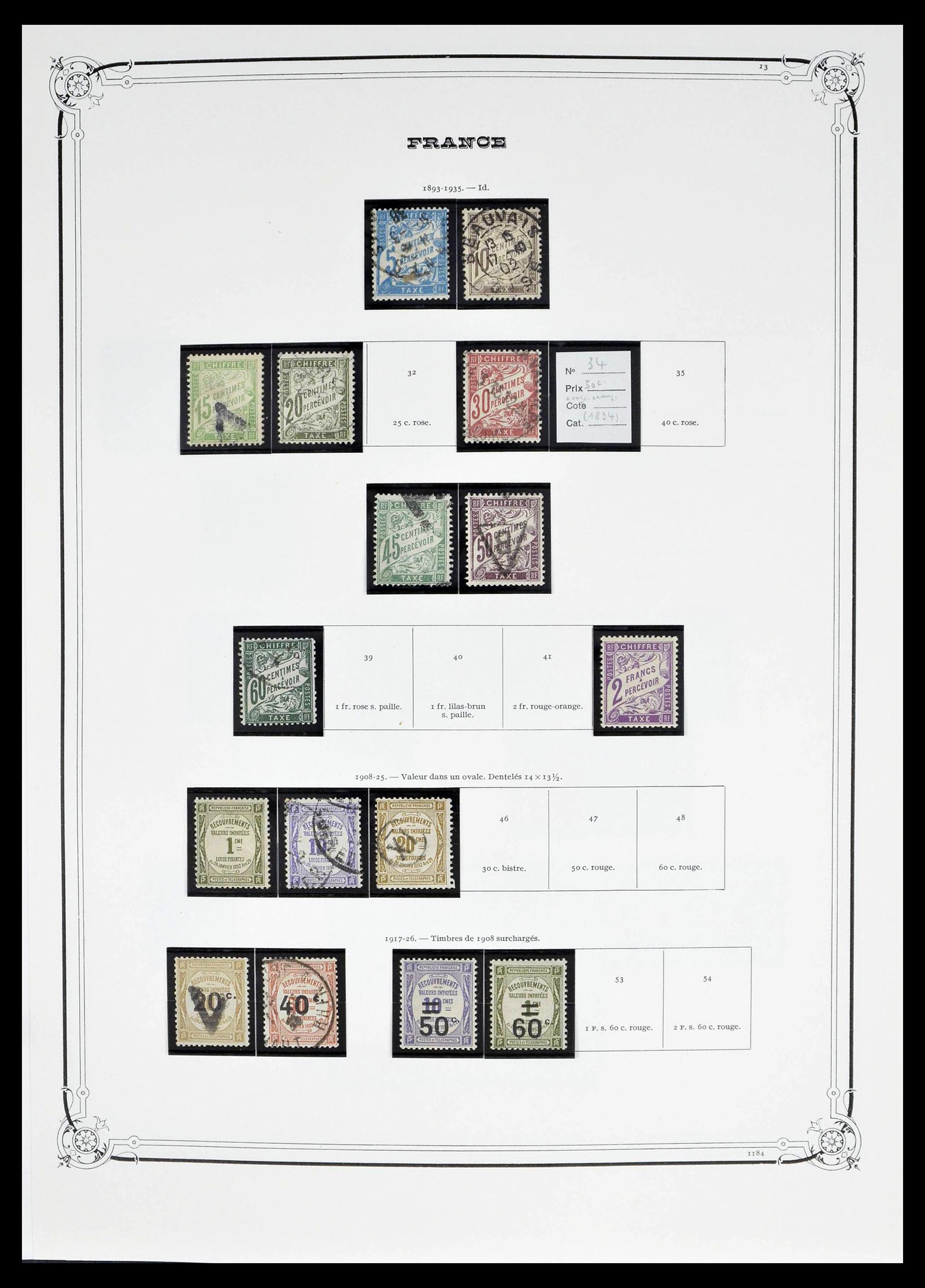 39209 0009 - Postzegelverzameling 39209 Frankrijk en koloniën 1877-1975.